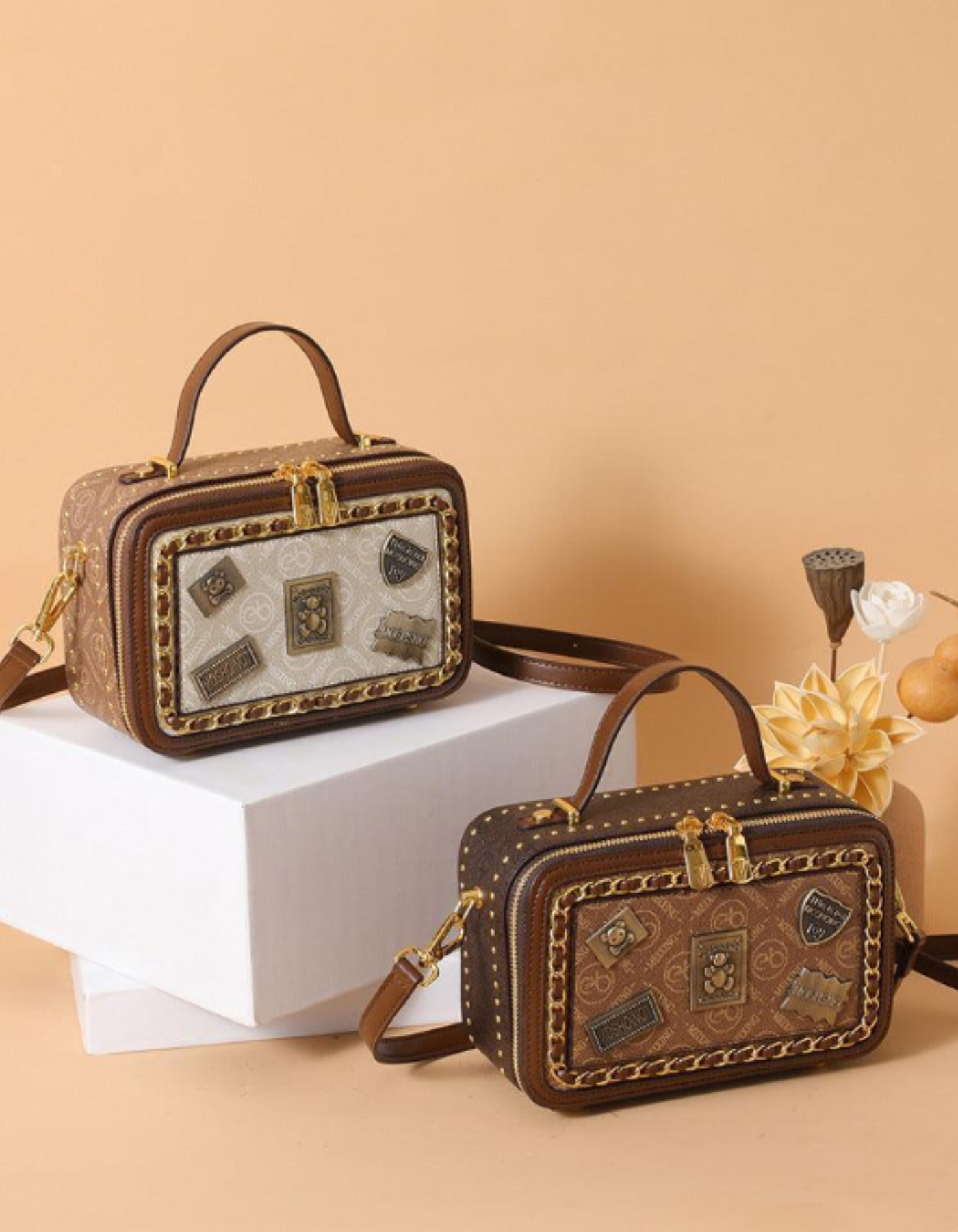 Celestia – Vintage patchwork charm – Crossbody handbag