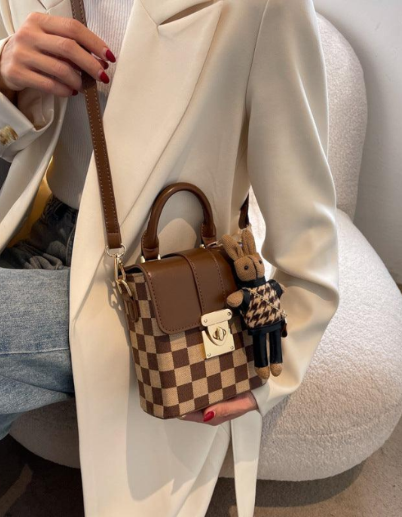 Ardenelle – Argyle flap charm – Crossbody handbag