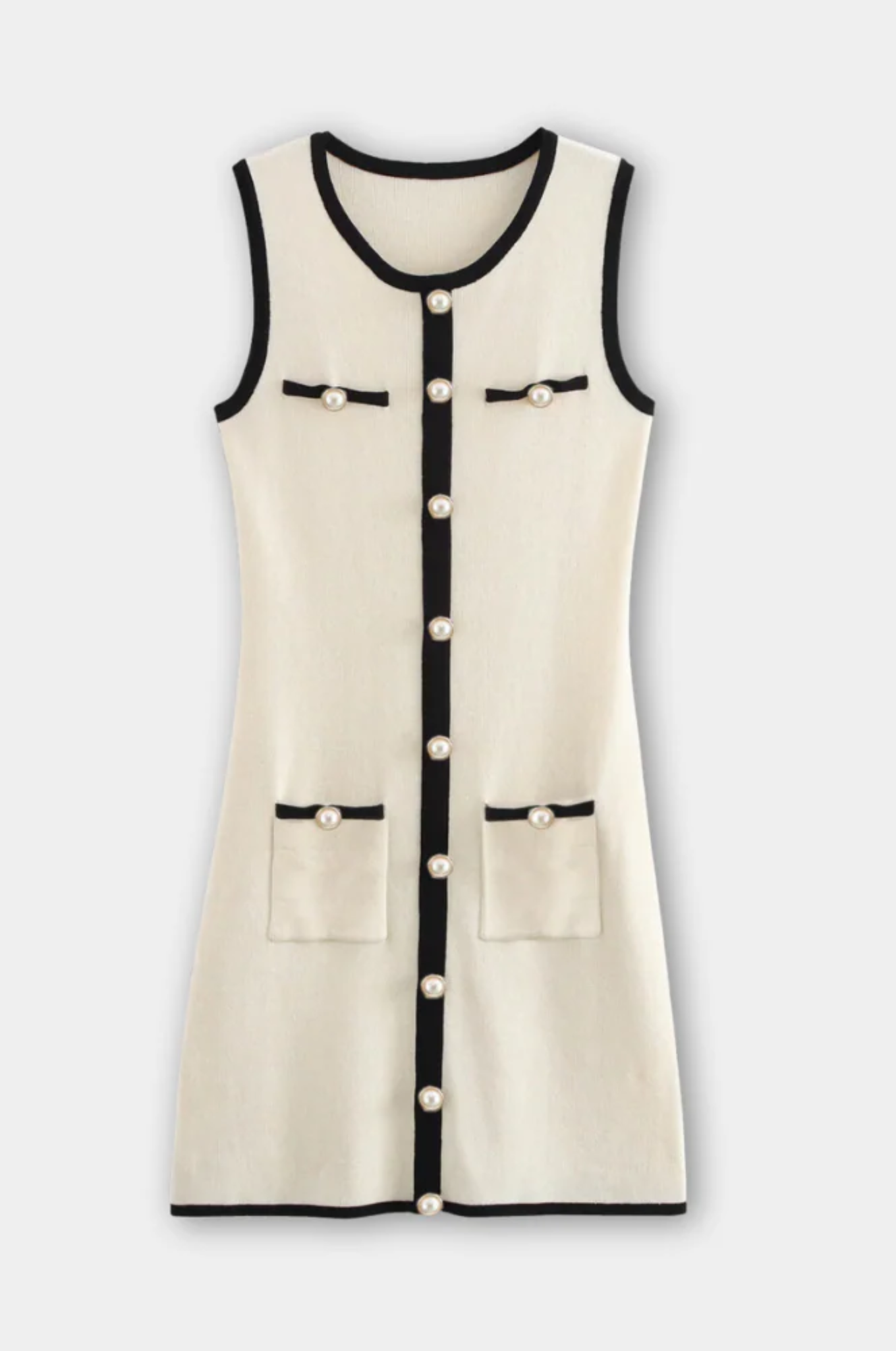 Carmela – Elegant Contrast – Knit Dress