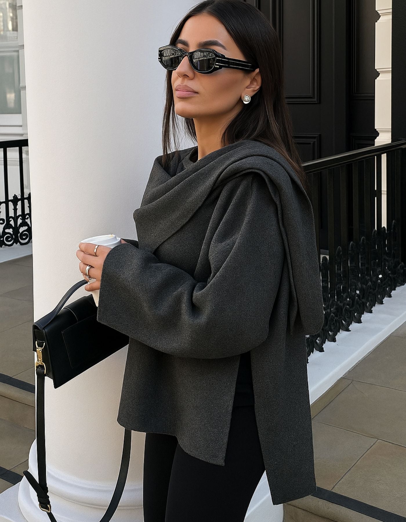 Ardévine – Draped layer – Cape jacket