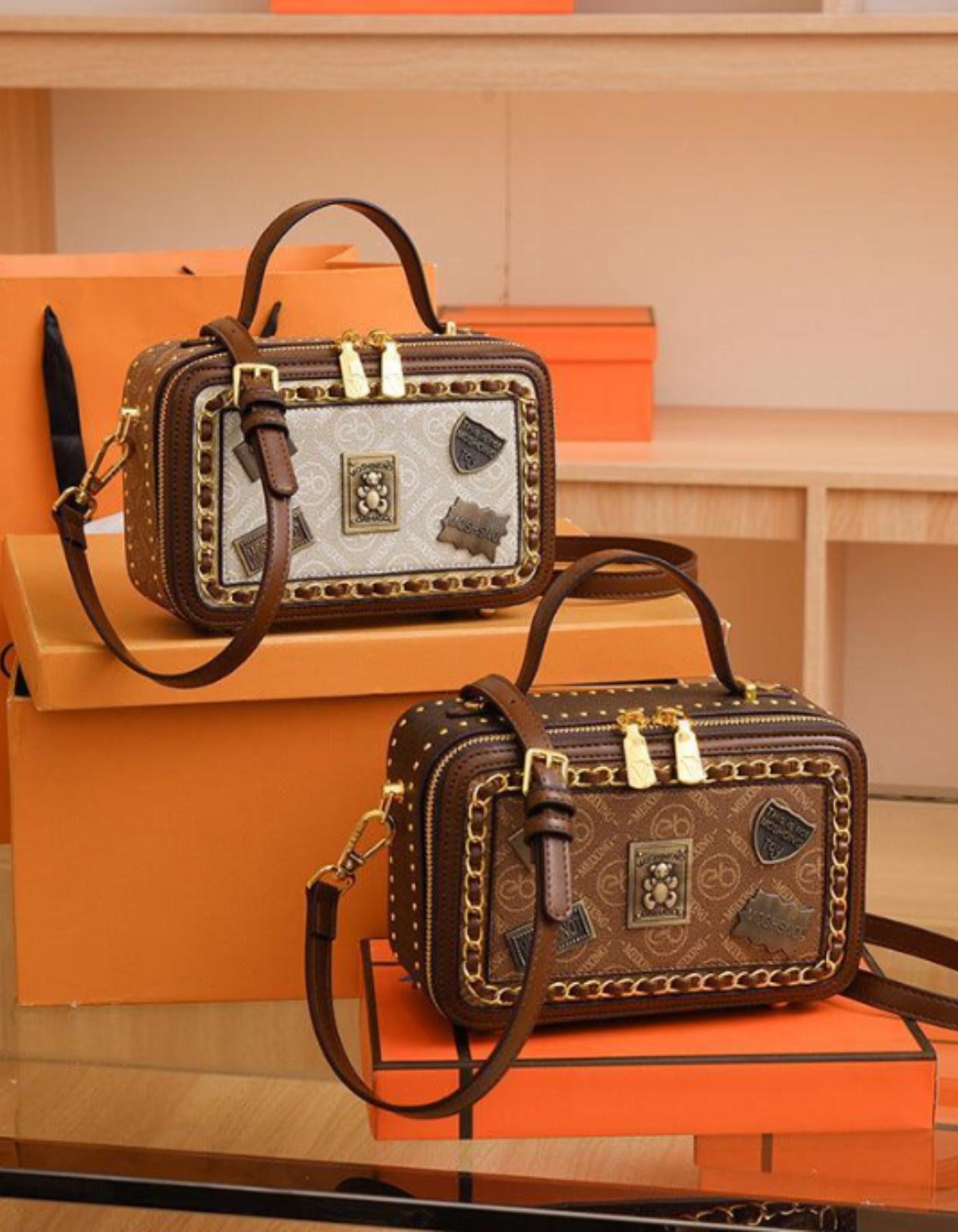 Celestia – Vintage patchwork charm – Crossbody handbag
