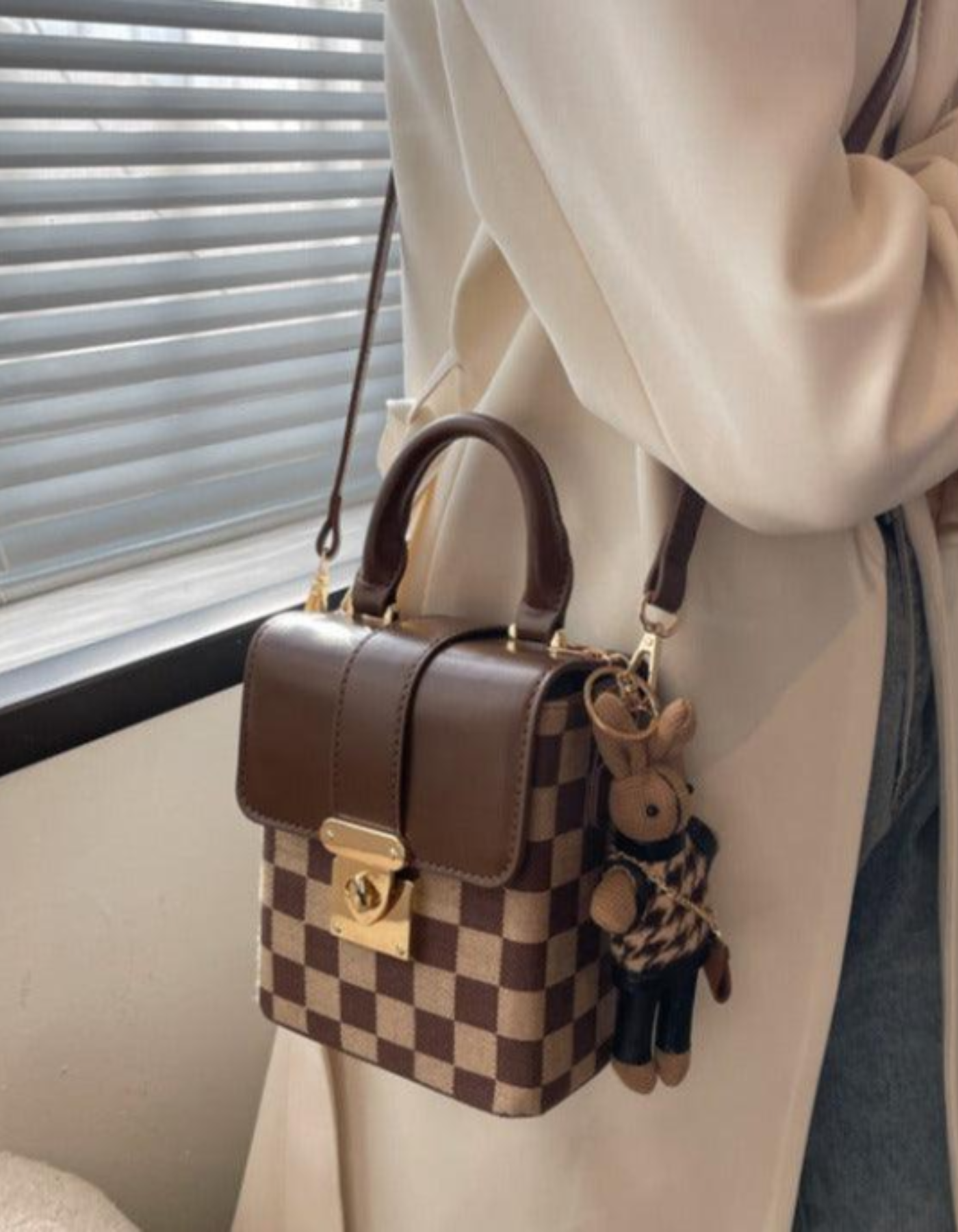 Ardenelle – Argyle flap charm – Crossbody handbag