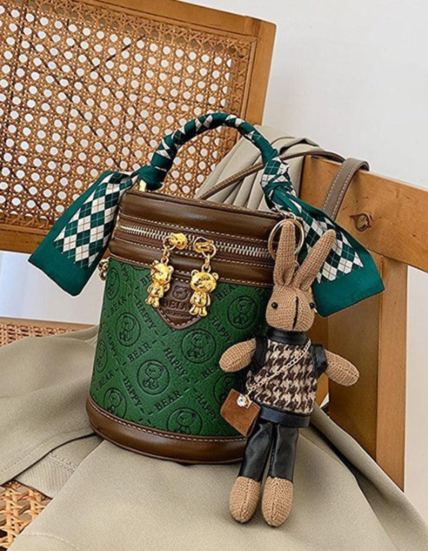 Belloretta – Monogram bunny detail – Crossbody handbag