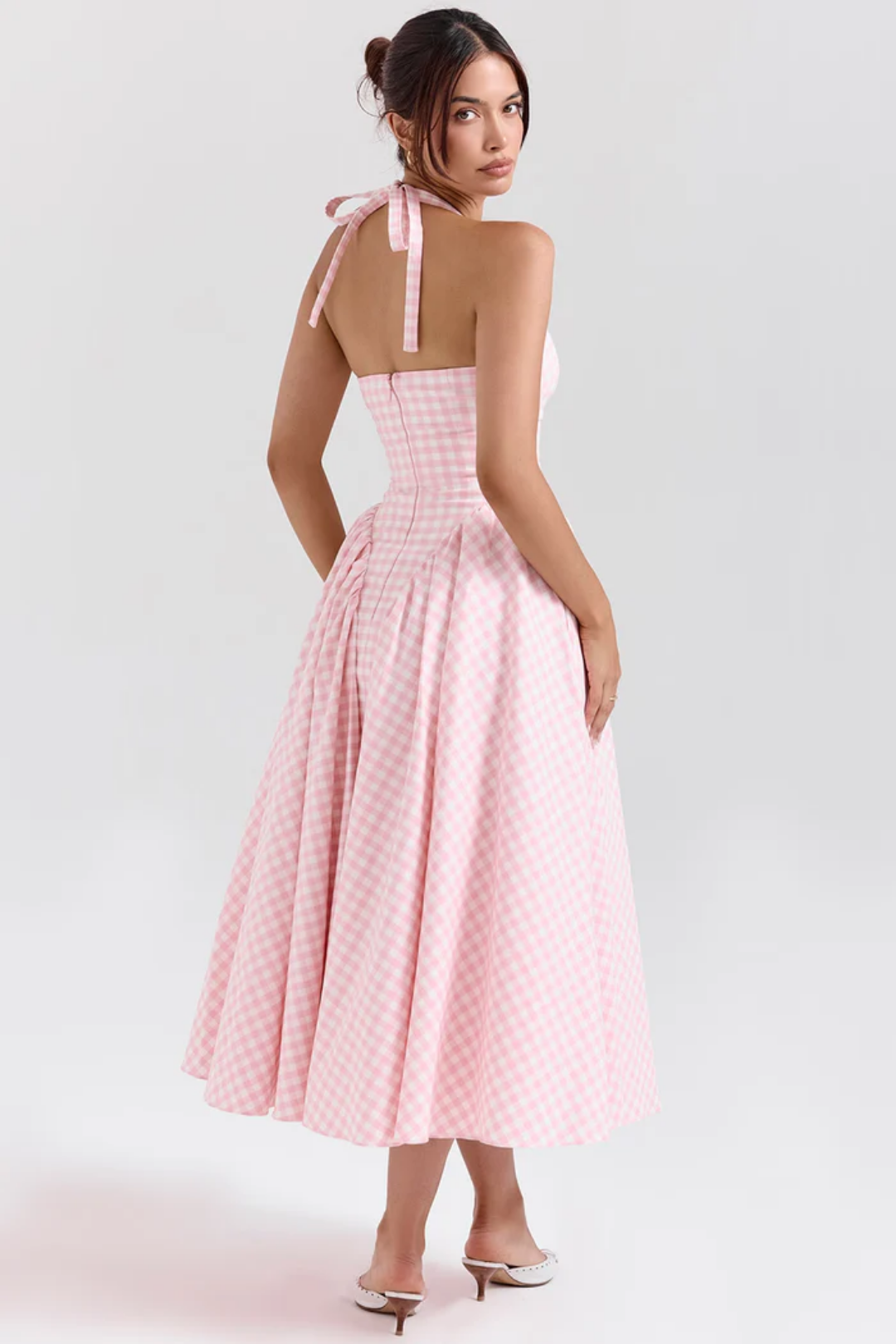 Alexanne – Halter neck design – Midi dress