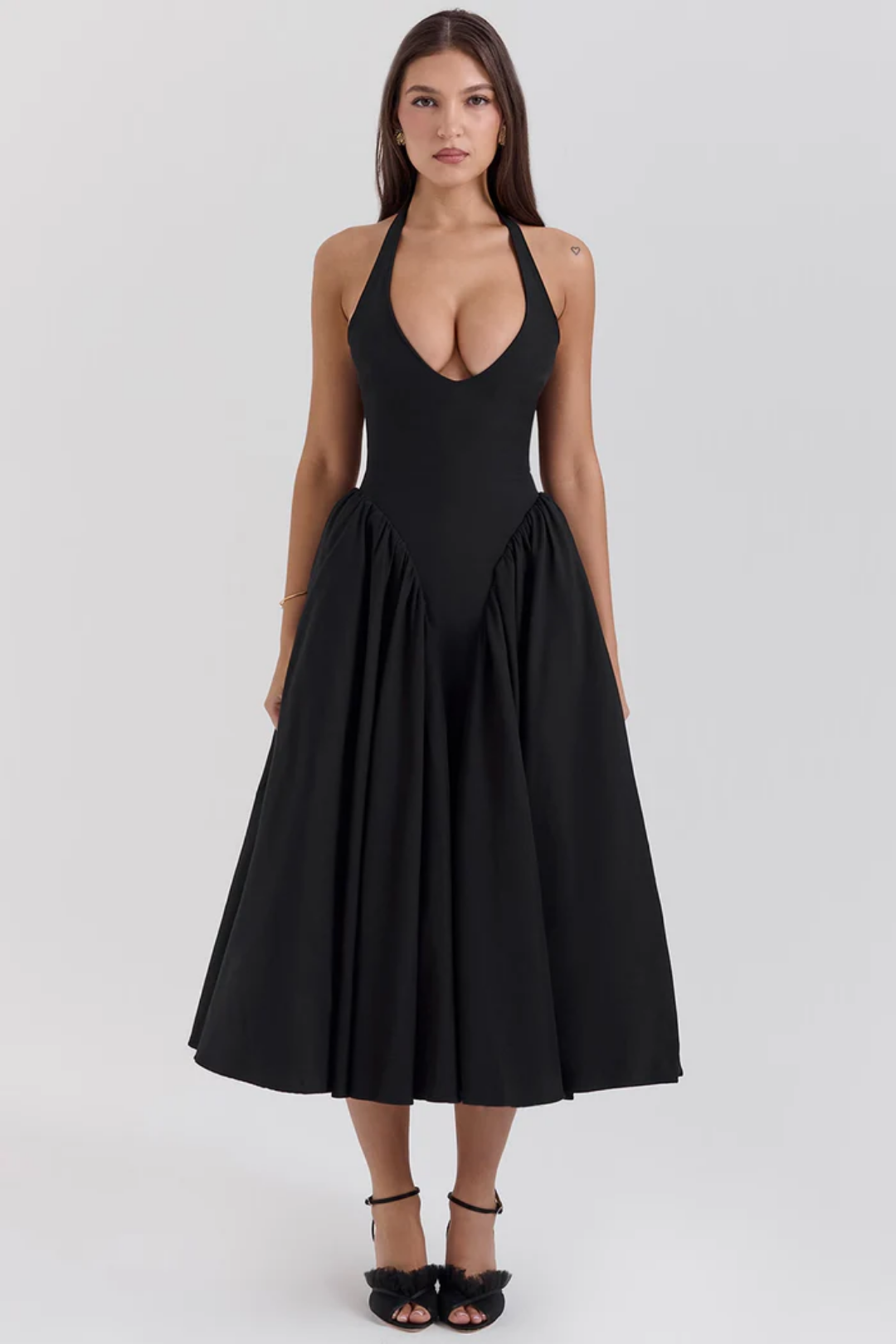 Alexanne – Halter neck design – Midi dress