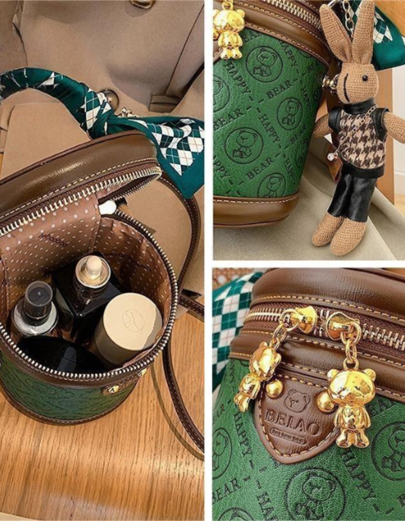 Belloretta – Monogram bunny detail – Crossbody handbag