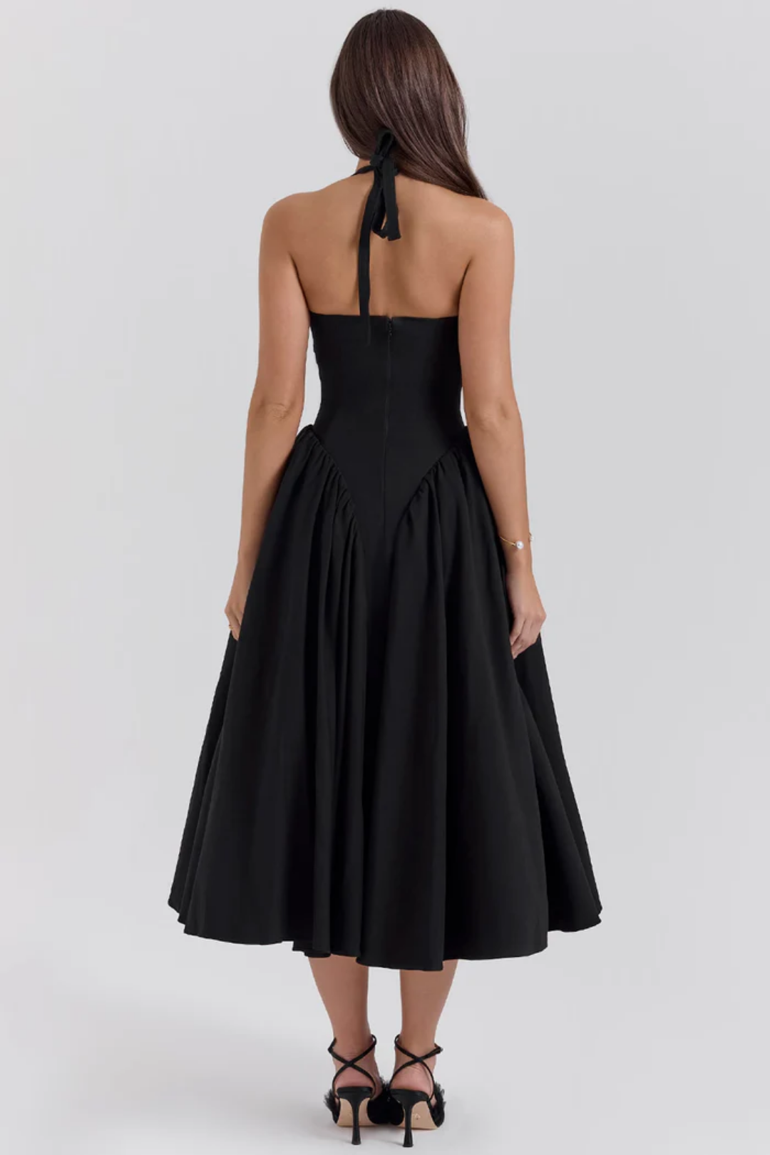 Alexanne – Halter neck design – Midi dress