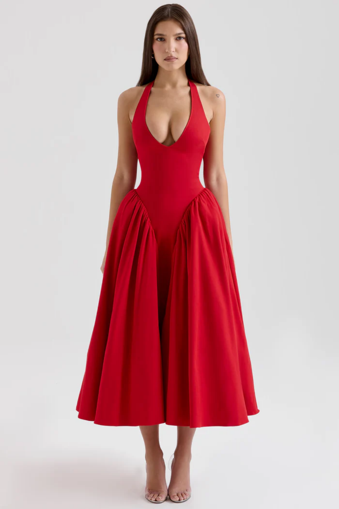 Alexanne – Halter neck design – Midi dress