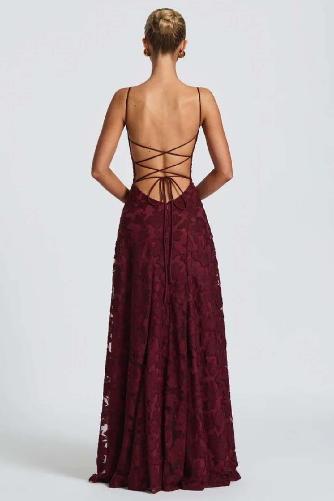 Lunariare – Floral lace elegance – Maxi dress