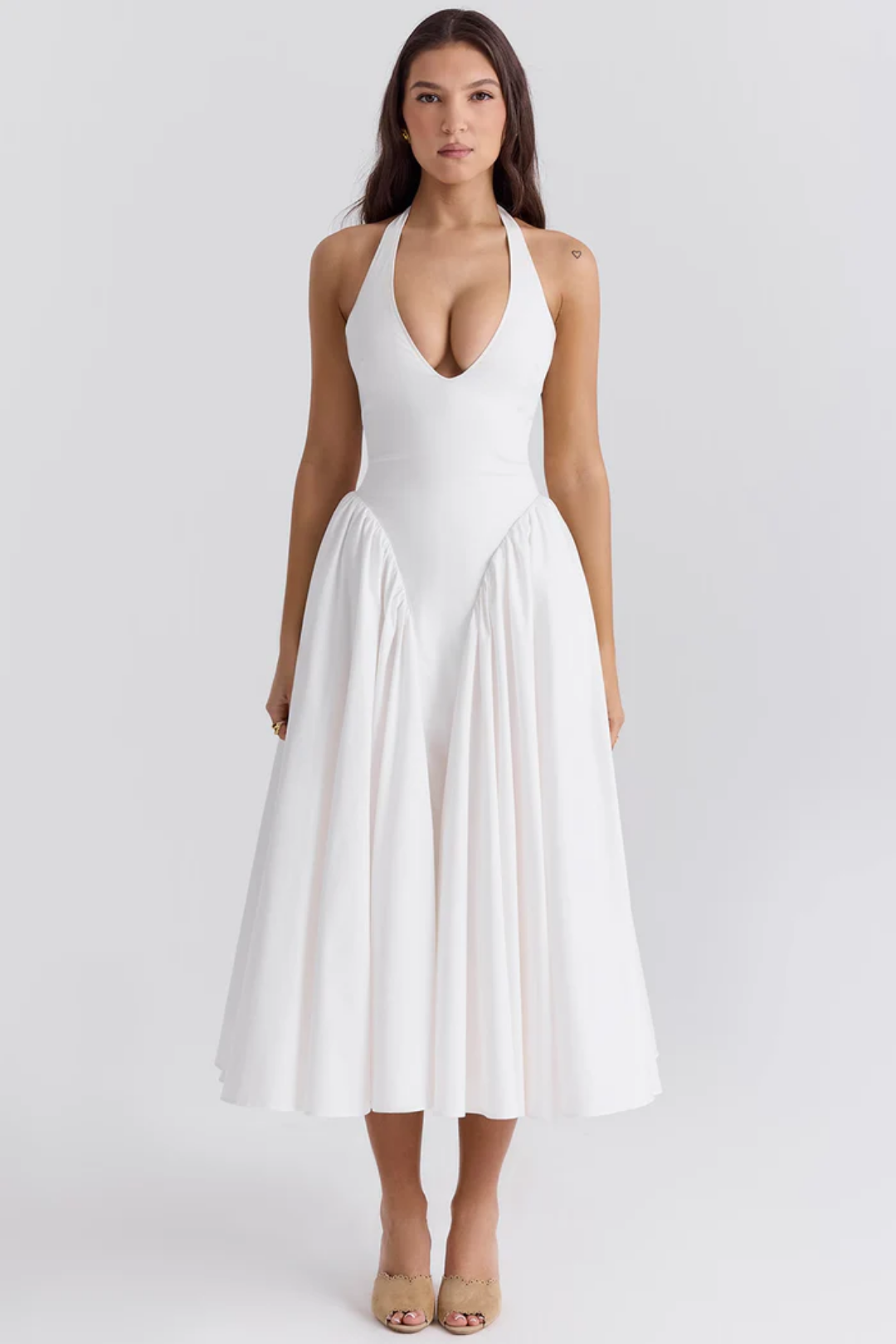 Alexanne – Halter neck design – Midi dress