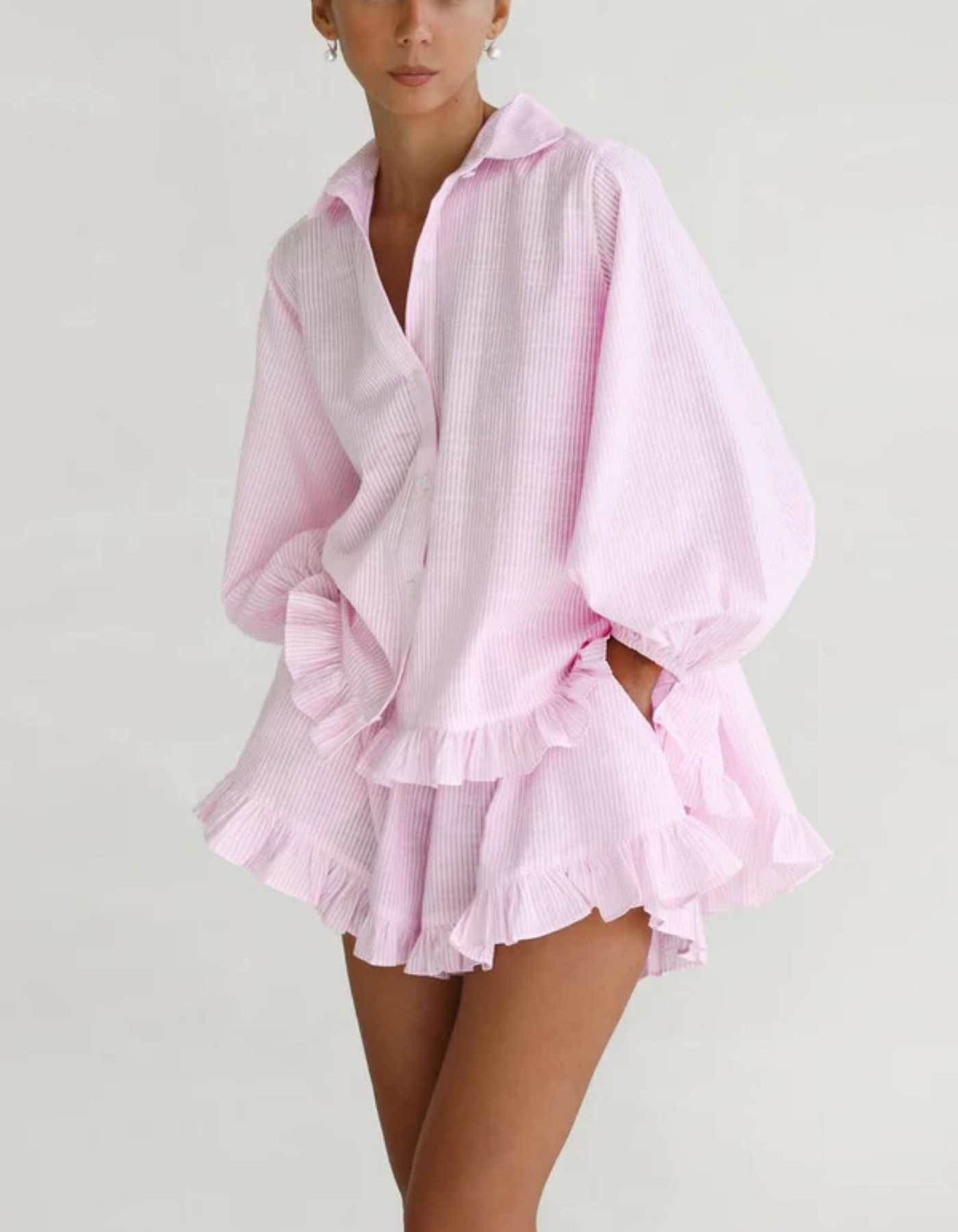 Celestina – Ruffle hem set – Two-piece co-ord