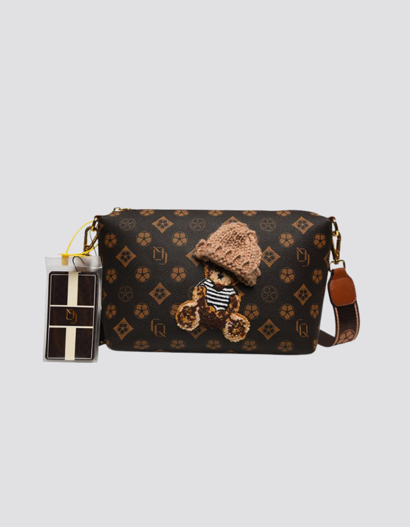 Berenza – Knitted bear accent – Crossbody bag