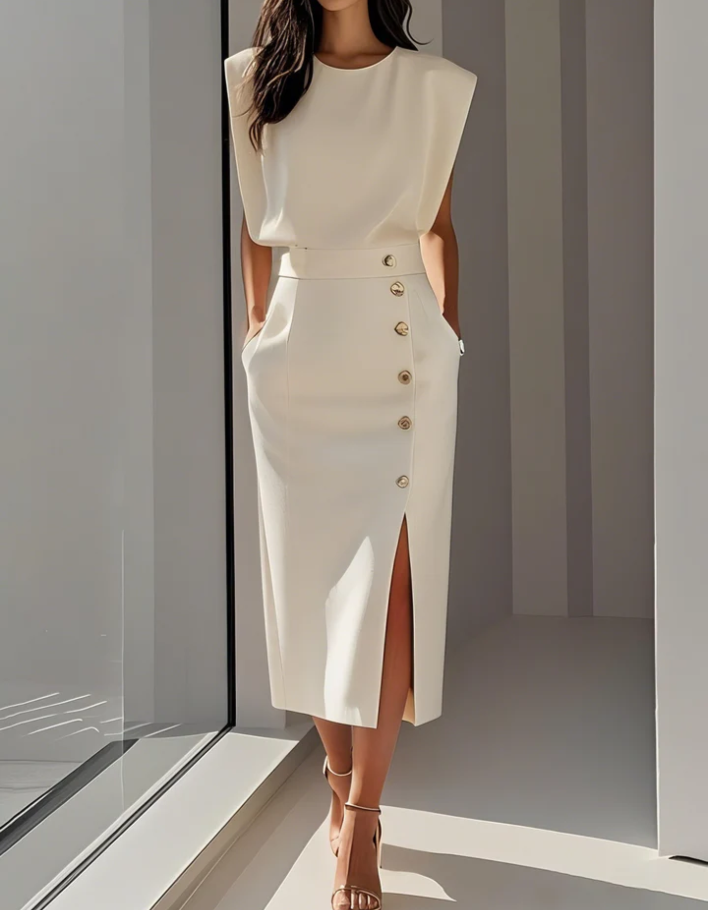 Elvira – Elegant silhouette – Midi dress