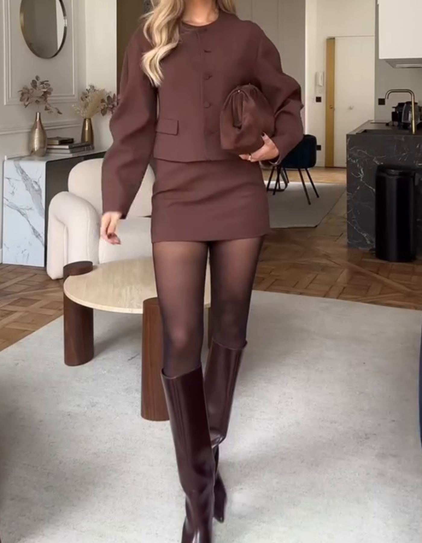 Bellanice – Tailored crop jacket set – Two-piece co-ord