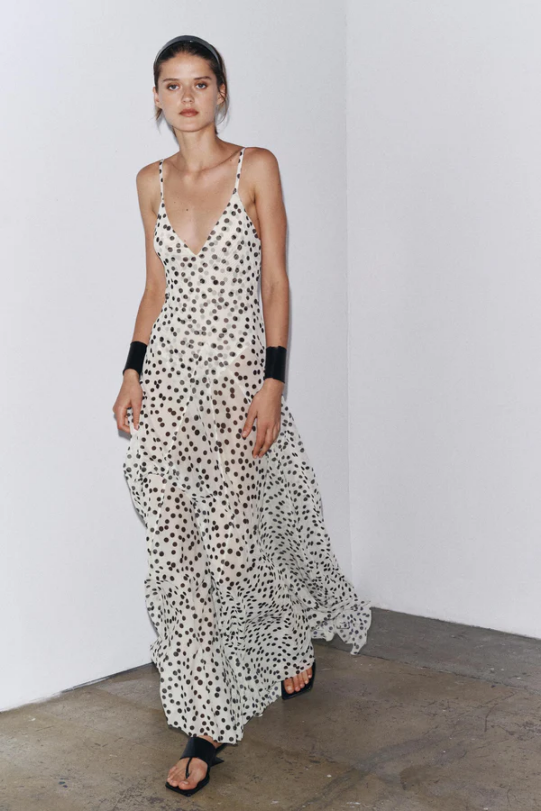 Adara – Polka dot pattern – Maxi dress