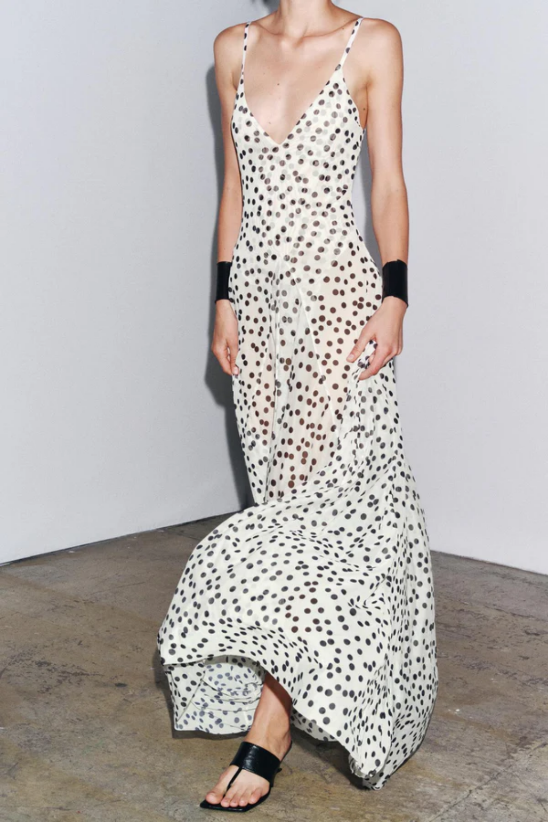 Adara – Polka dot pattern – Maxi dress