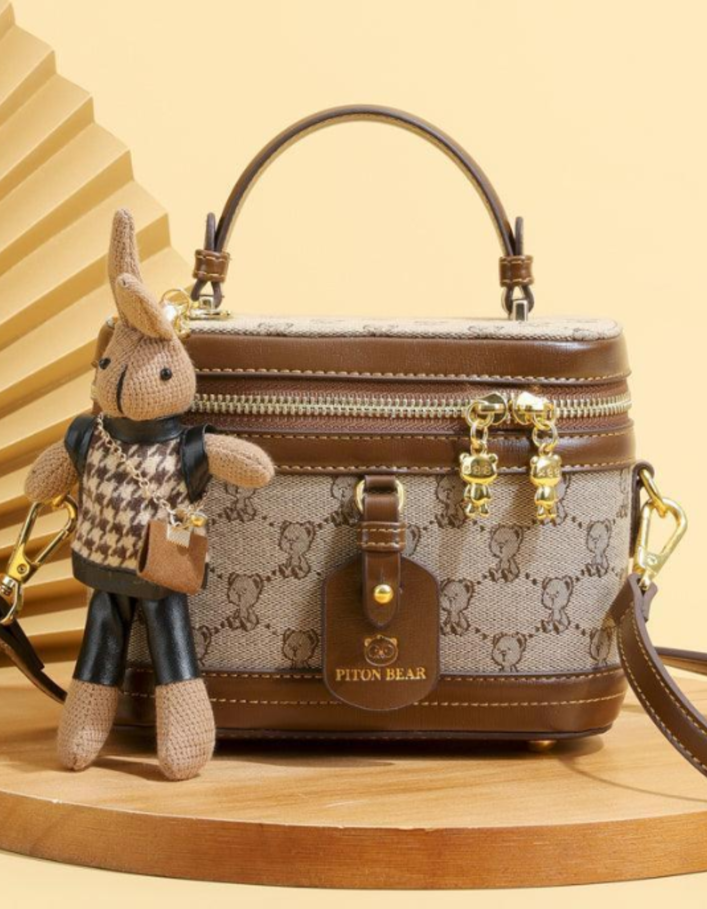 Maronette – Embellished bunny charm – Crossbody handbag