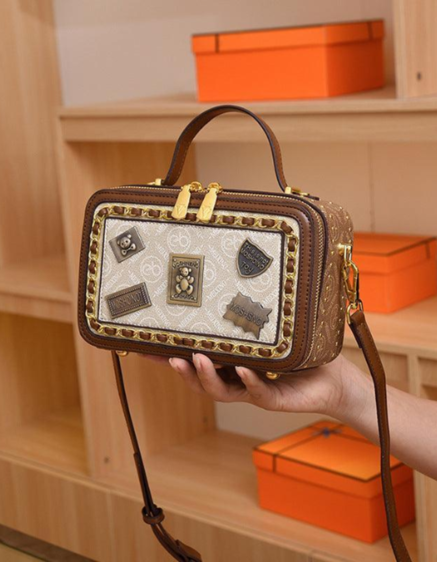 Celestia – Vintage patchwork charm – Crossbody handbag