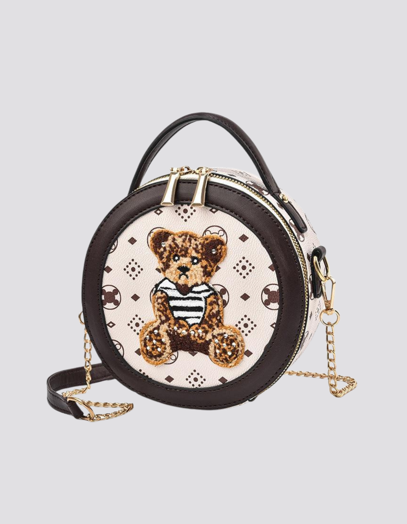 Orsina – Embroidered teddy charm – Crossbody handbag