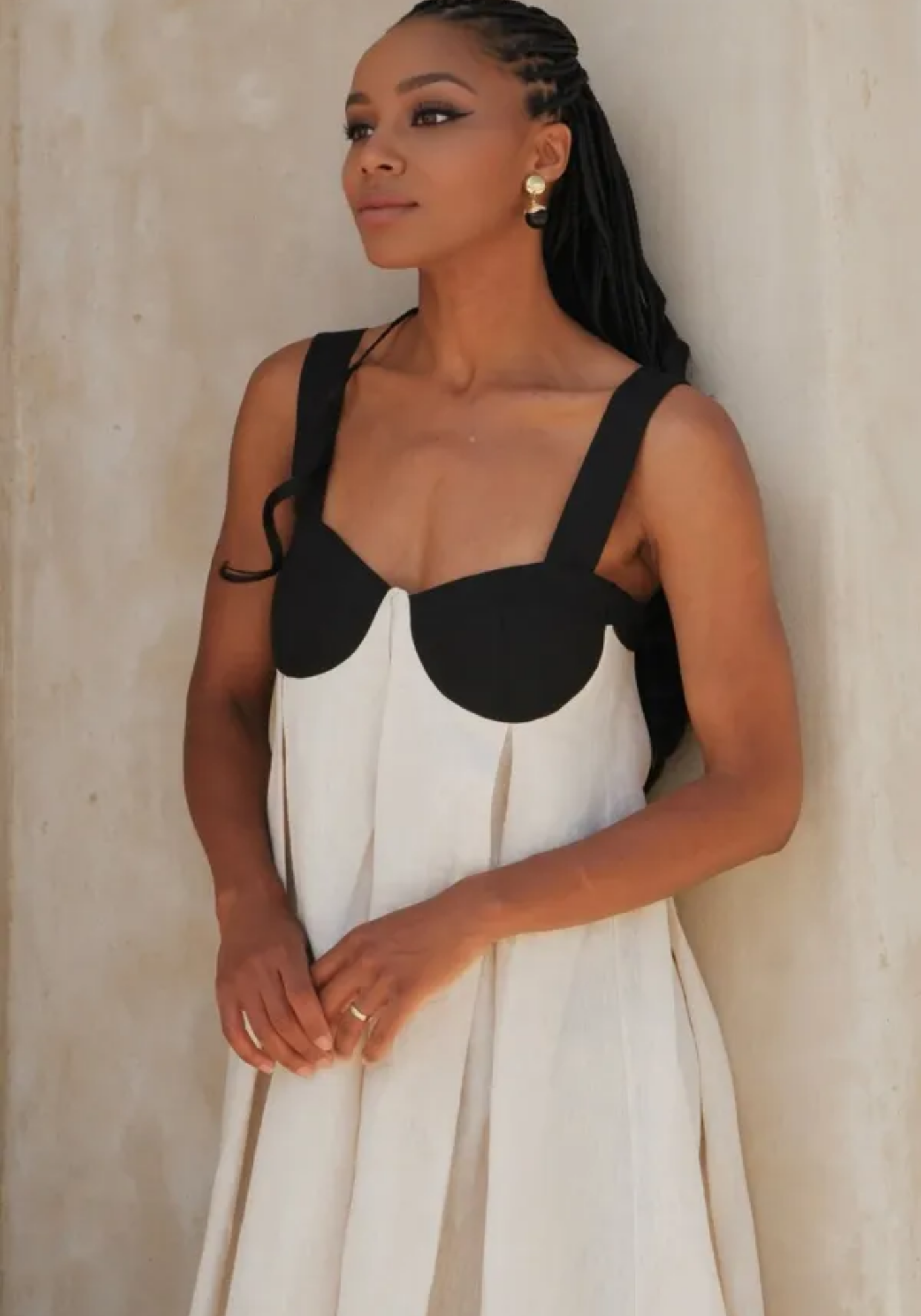 Amiya – Dual-tone design – Maxi dress