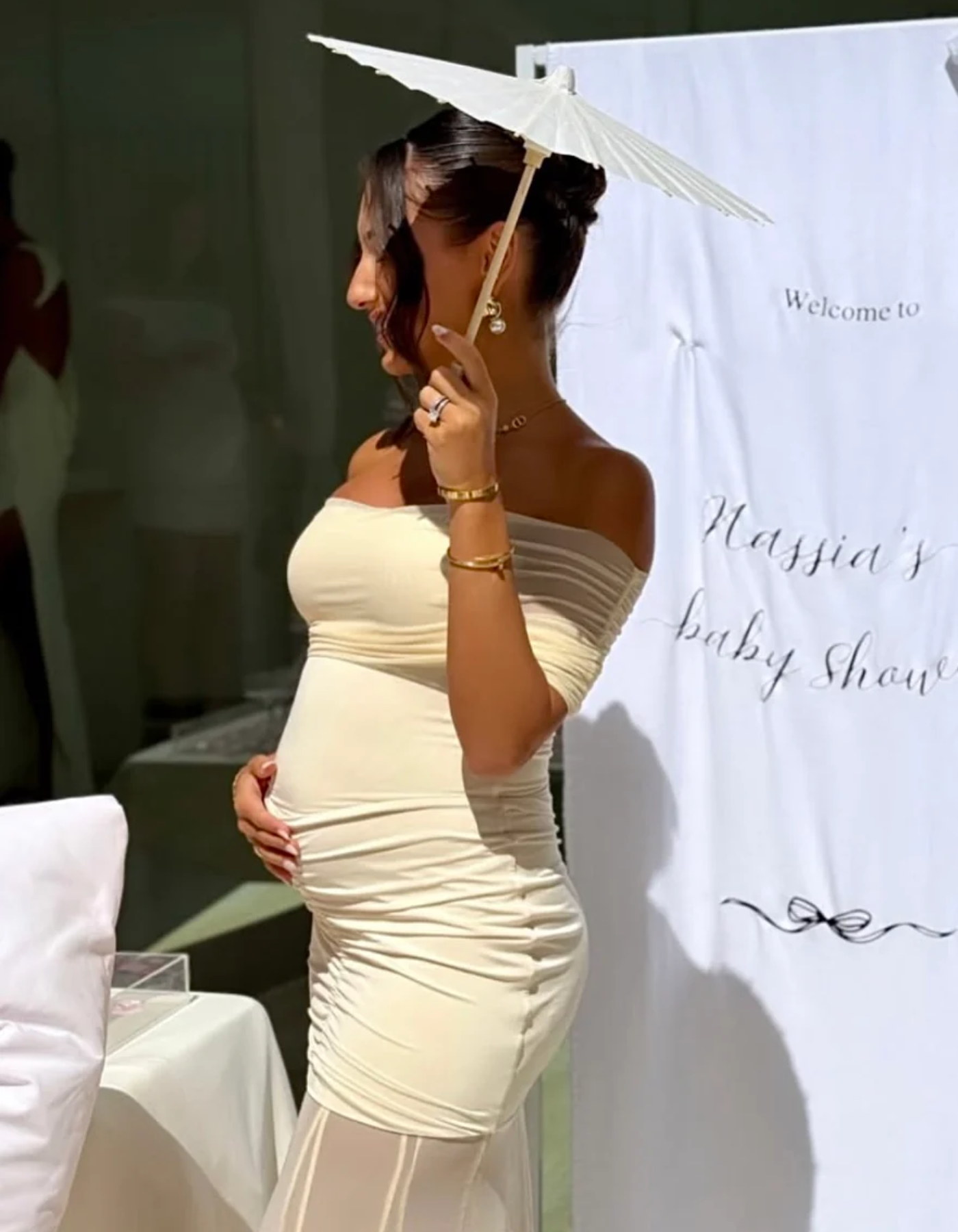 Mikaella – Ruched design – Maternity dress