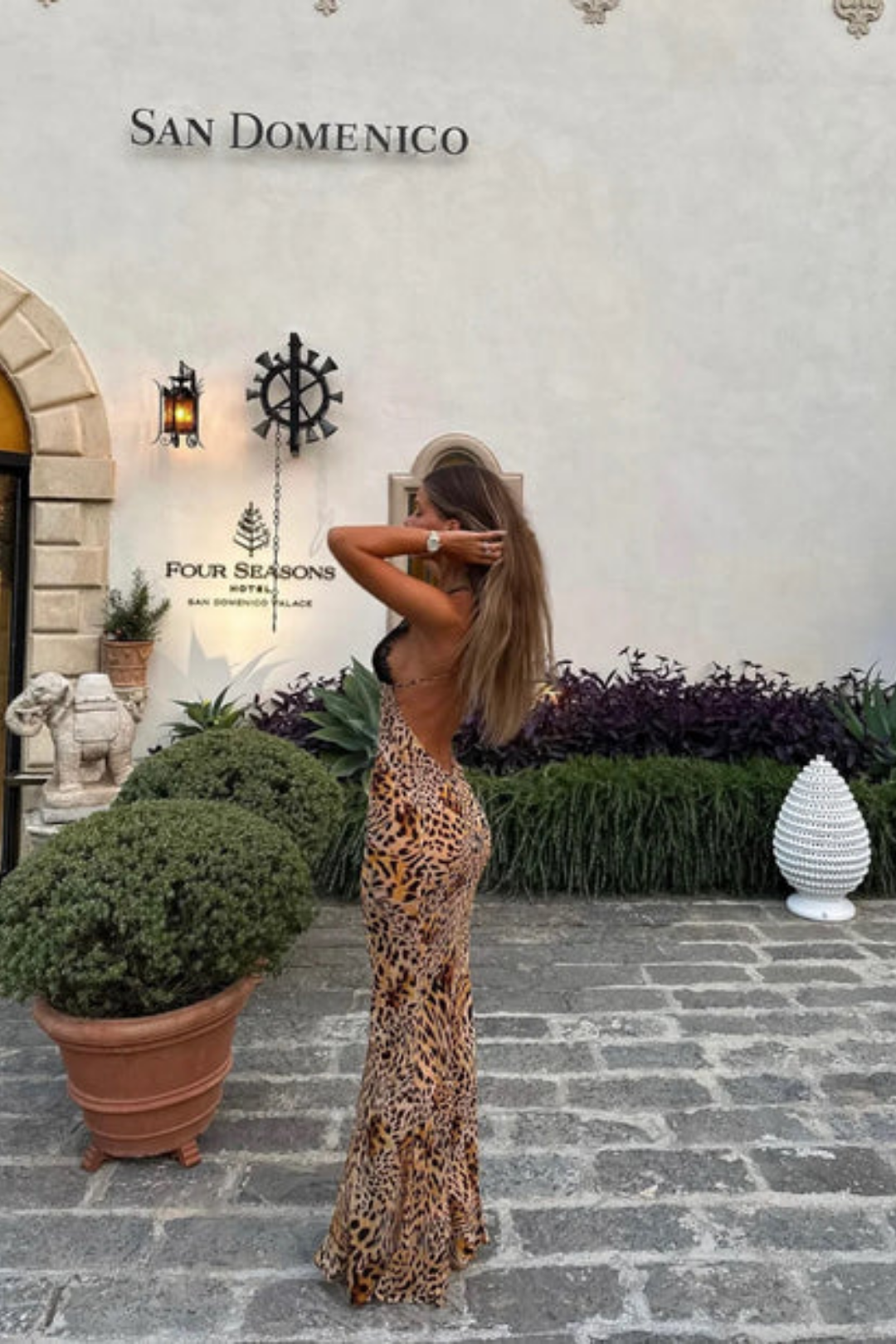 Selena – Leopard print – Maxi dress