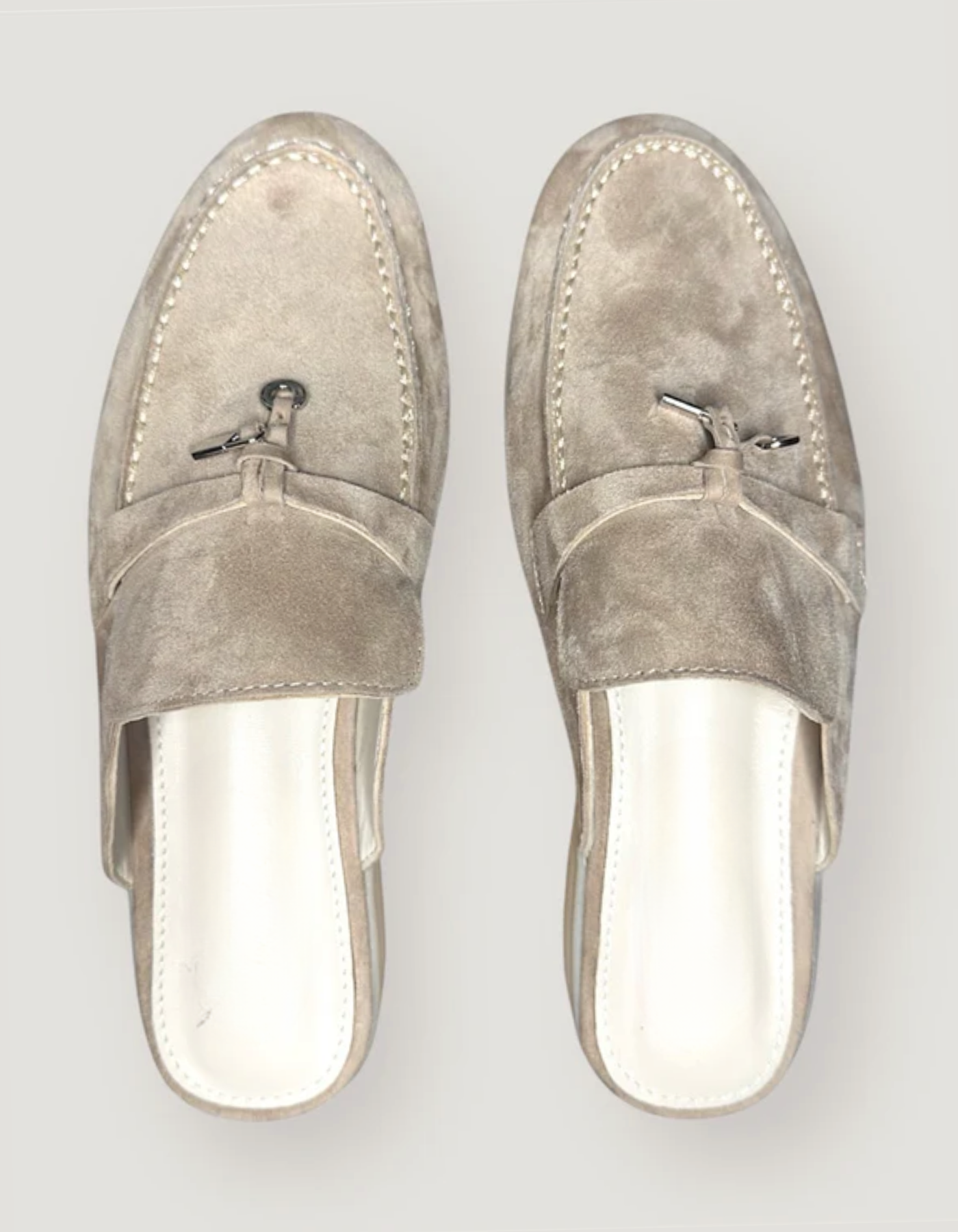 Elisavira – Stitched detail slip-on – Mule Loafers