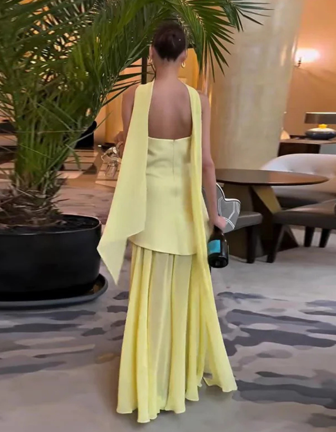 Elyanne – Chiffon asymmetrical design – Maxi dress