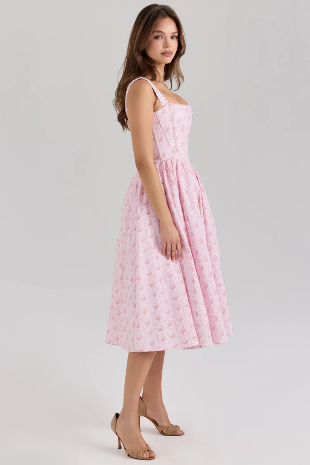 Evelina – Floral print – Midi dress