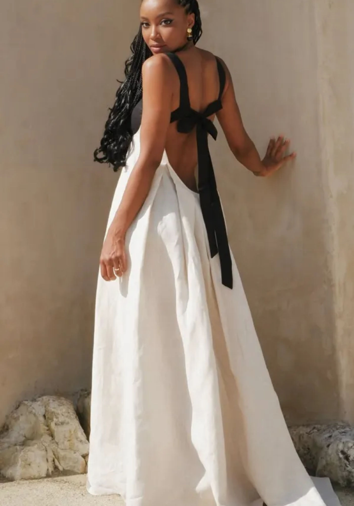 Amiya – Dual-tone design – Maxi dress