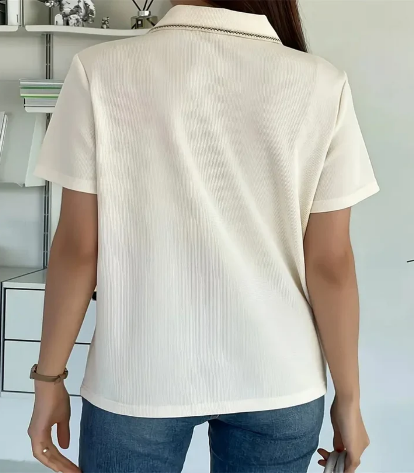 Adrianna – Elegant Detailing – Polo T-shirt