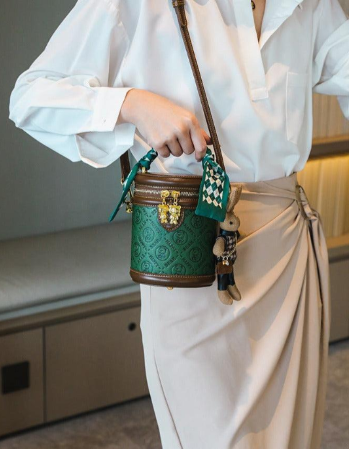 Belloretta – Monogram bunny detail – Crossbody handbag