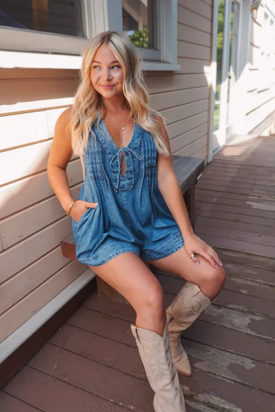 Isella – Relaxed fit – Denim playsuit