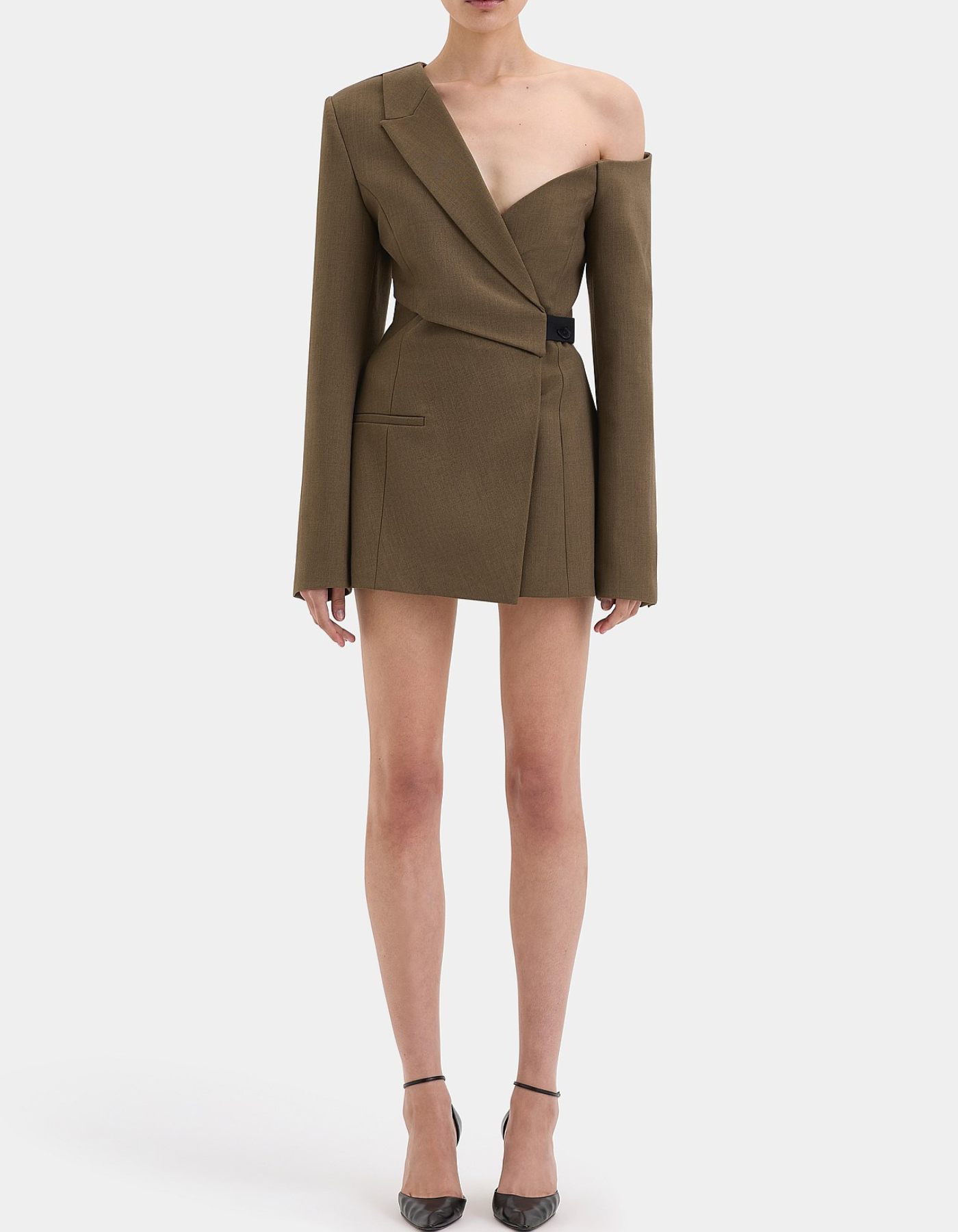 Valentine – Asymmetrical wrap design – Blazer dress