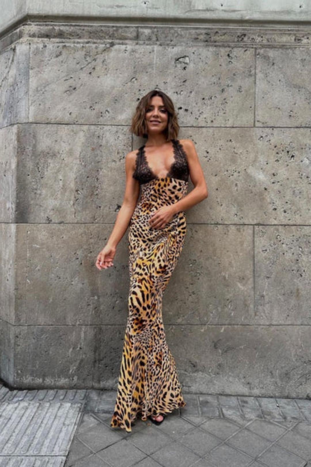 Selena – Leopard print – Maxi dress