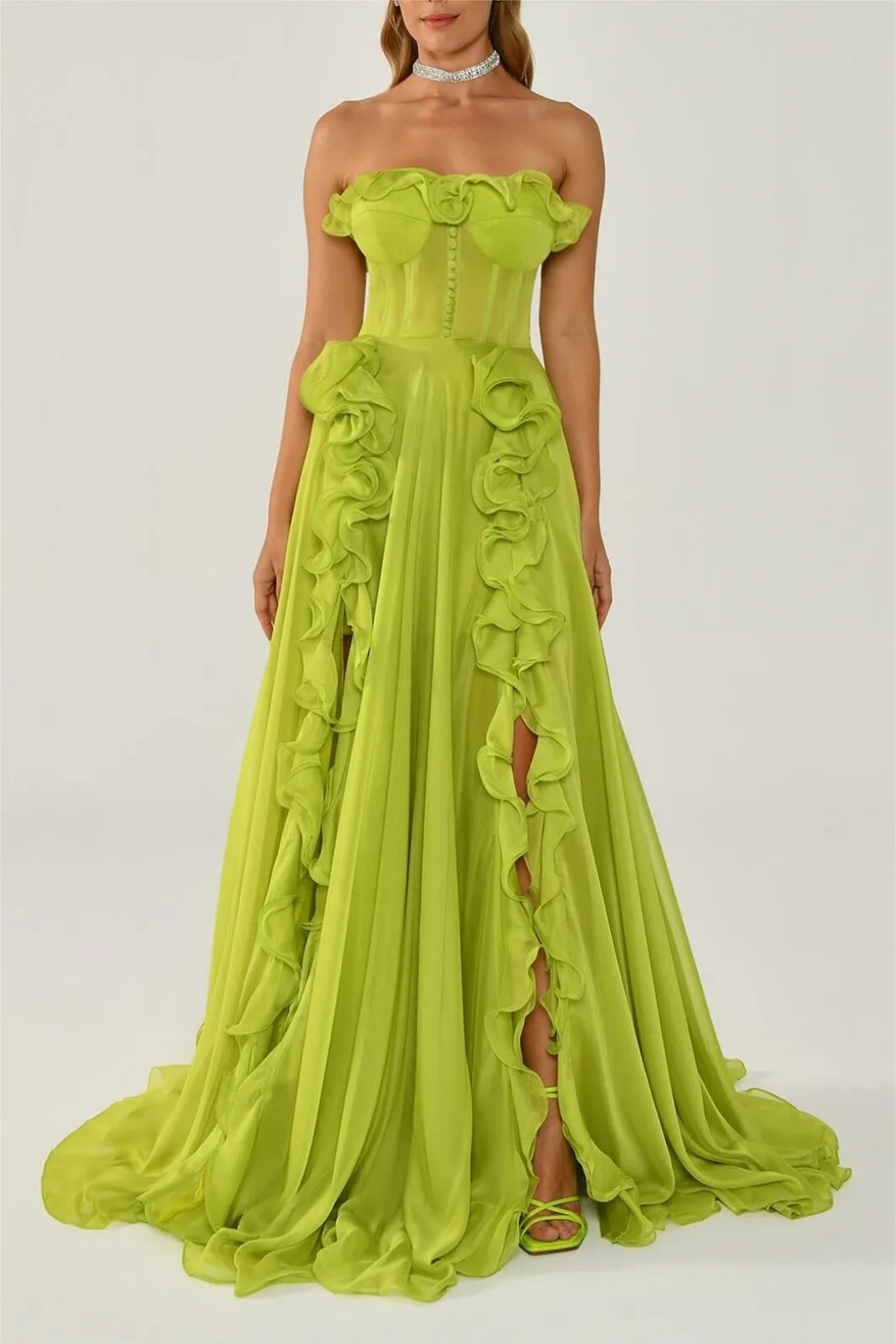 Olivia – Ruffle design – Maxi dress