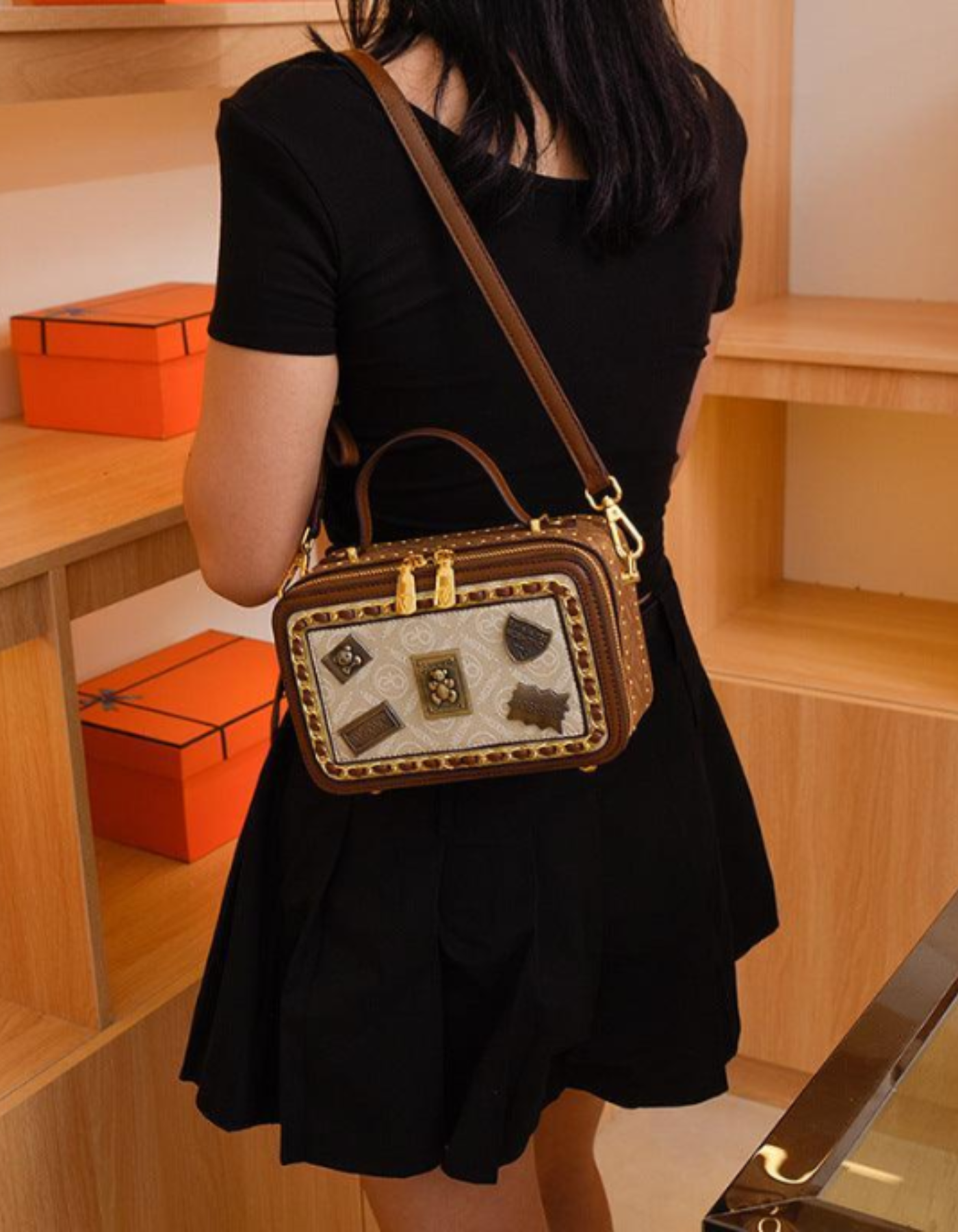 Celestia – Vintage patchwork charm – Crossbody handbag