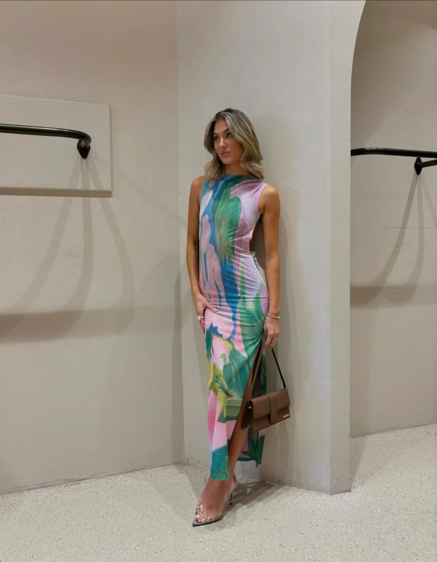 Sienna – Bold colour-block design – Maxi dress