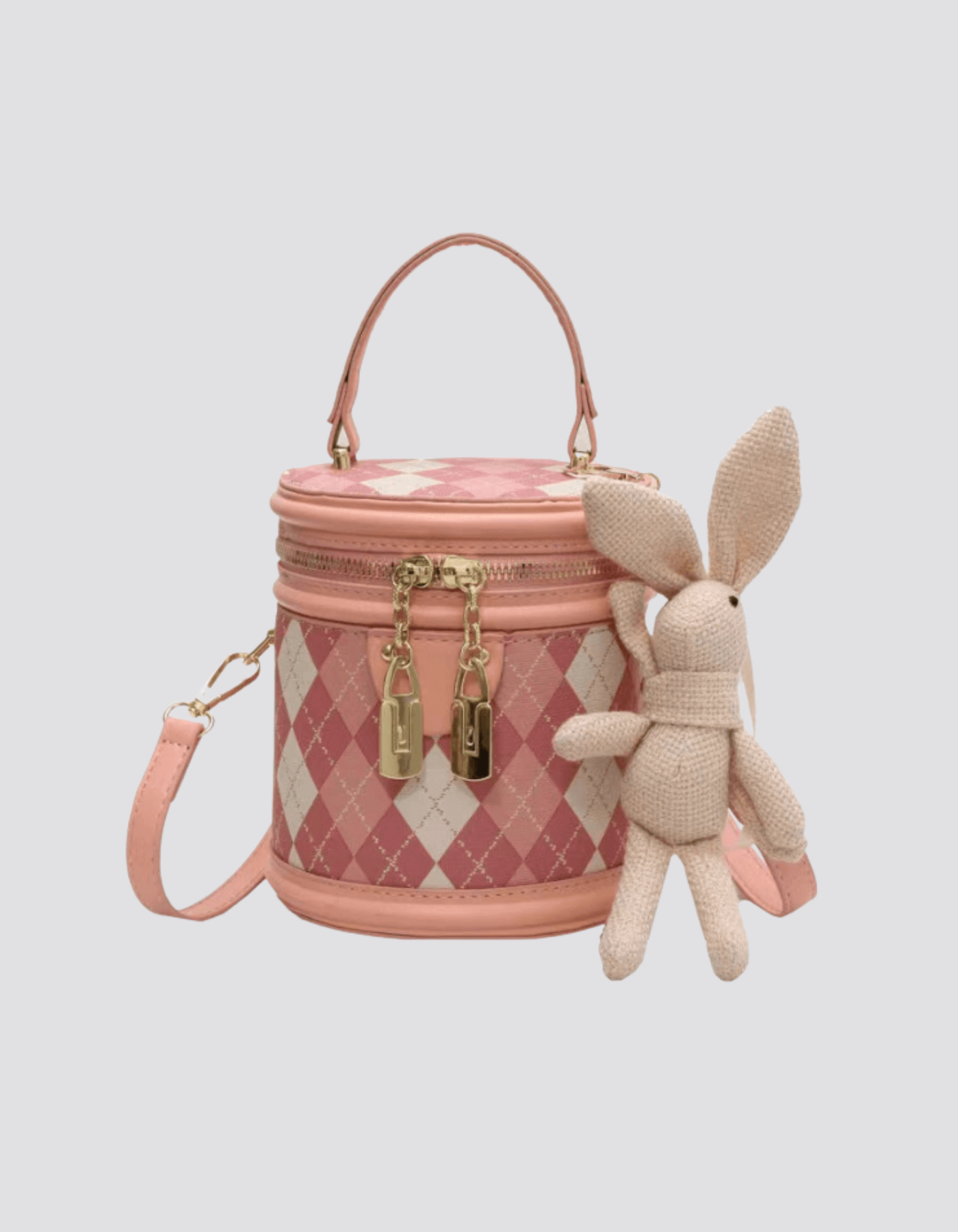 Minivière – Argyle bunny accent – Crossbody handbag