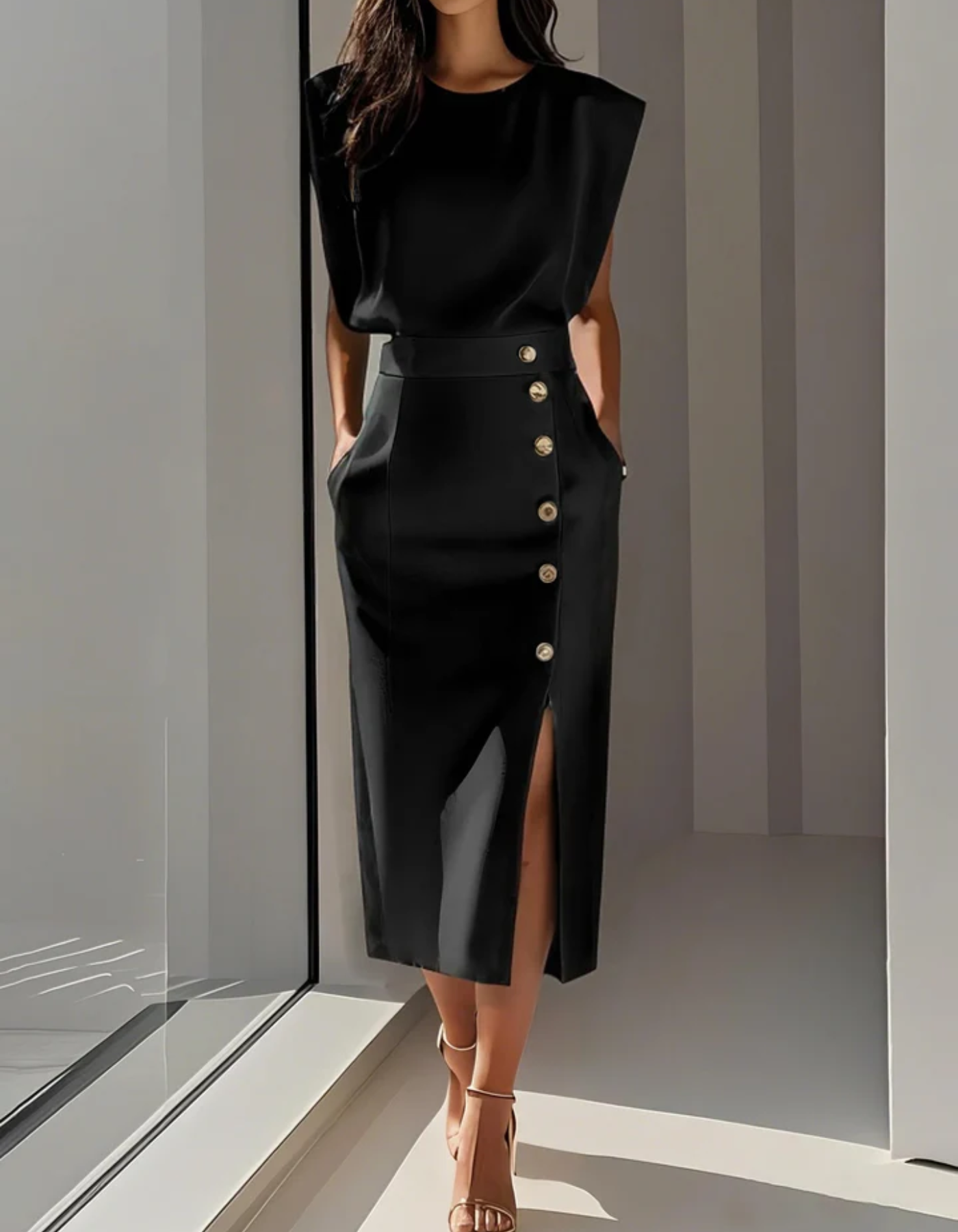 Elvira – Elegant silhouette – Midi dress