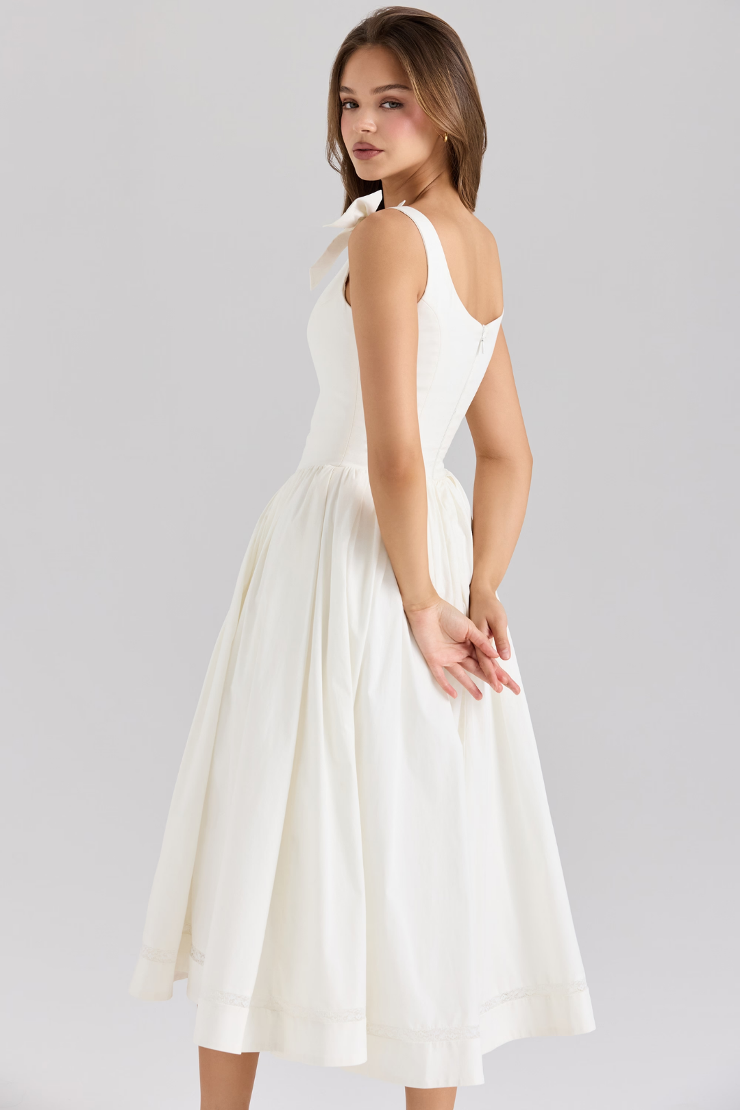 Giovanna – Bow detail – Midi dress