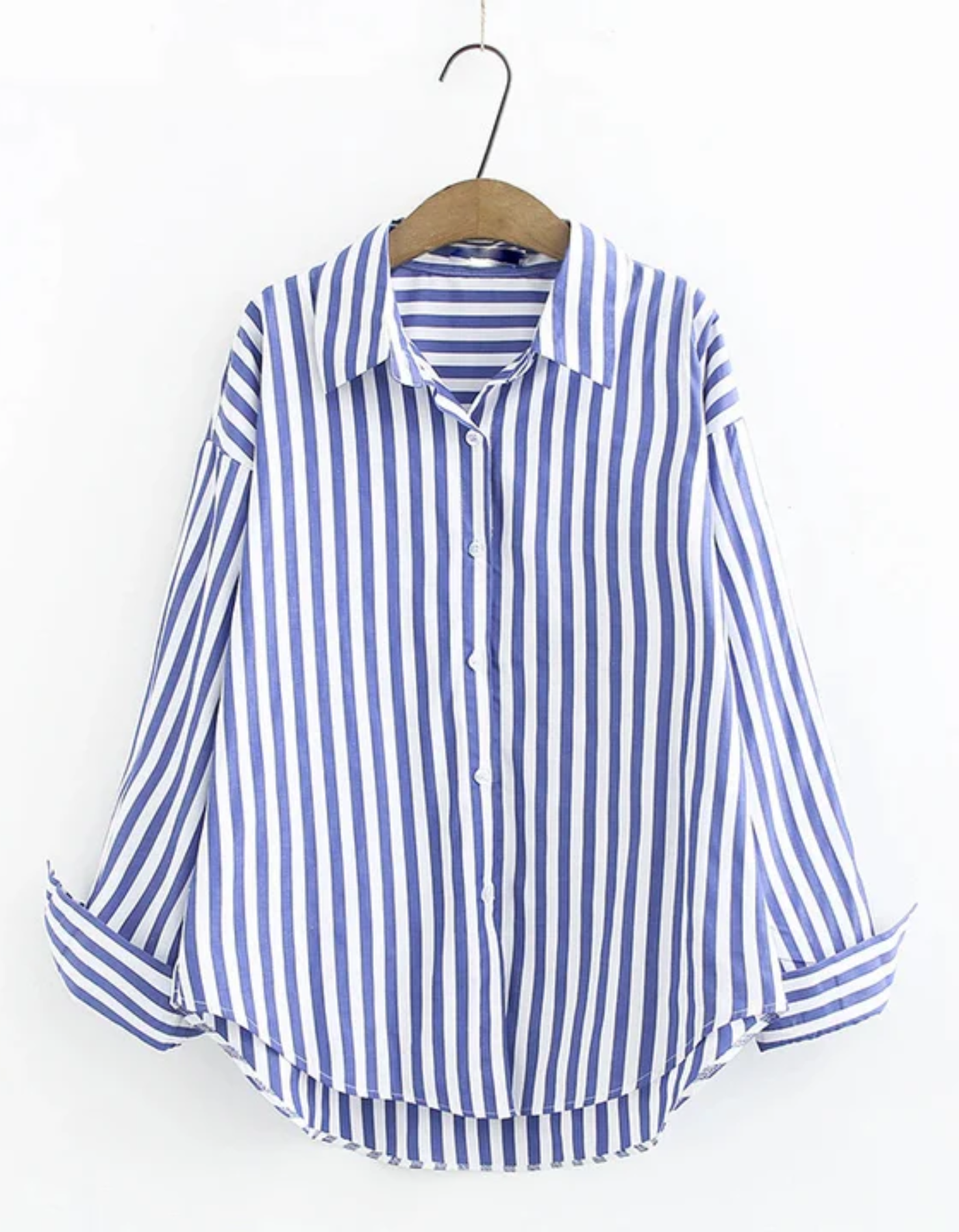 Valentina – Relaxed Striped – Button-Up Shirt