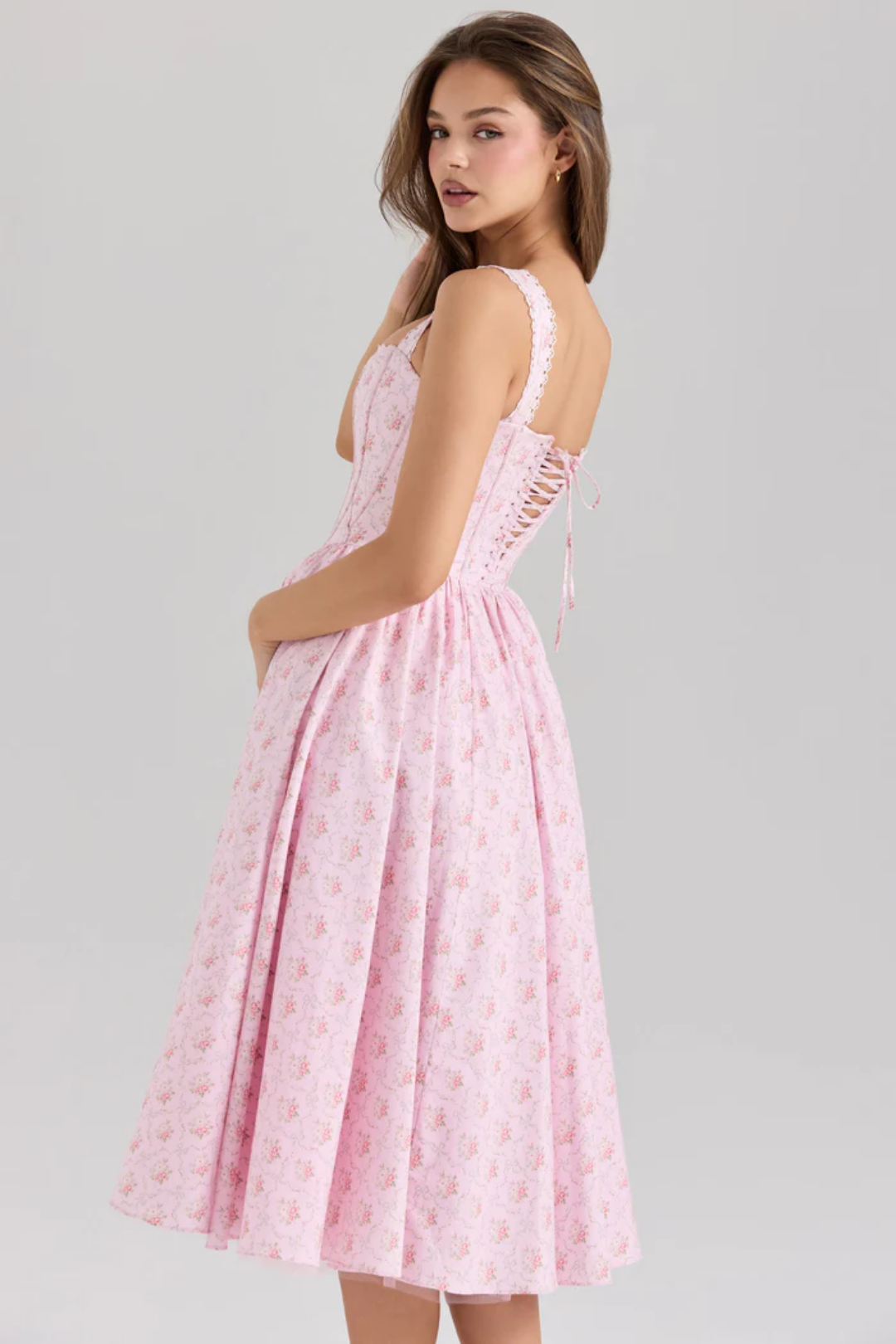 Evelina – Floral print – Midi dress