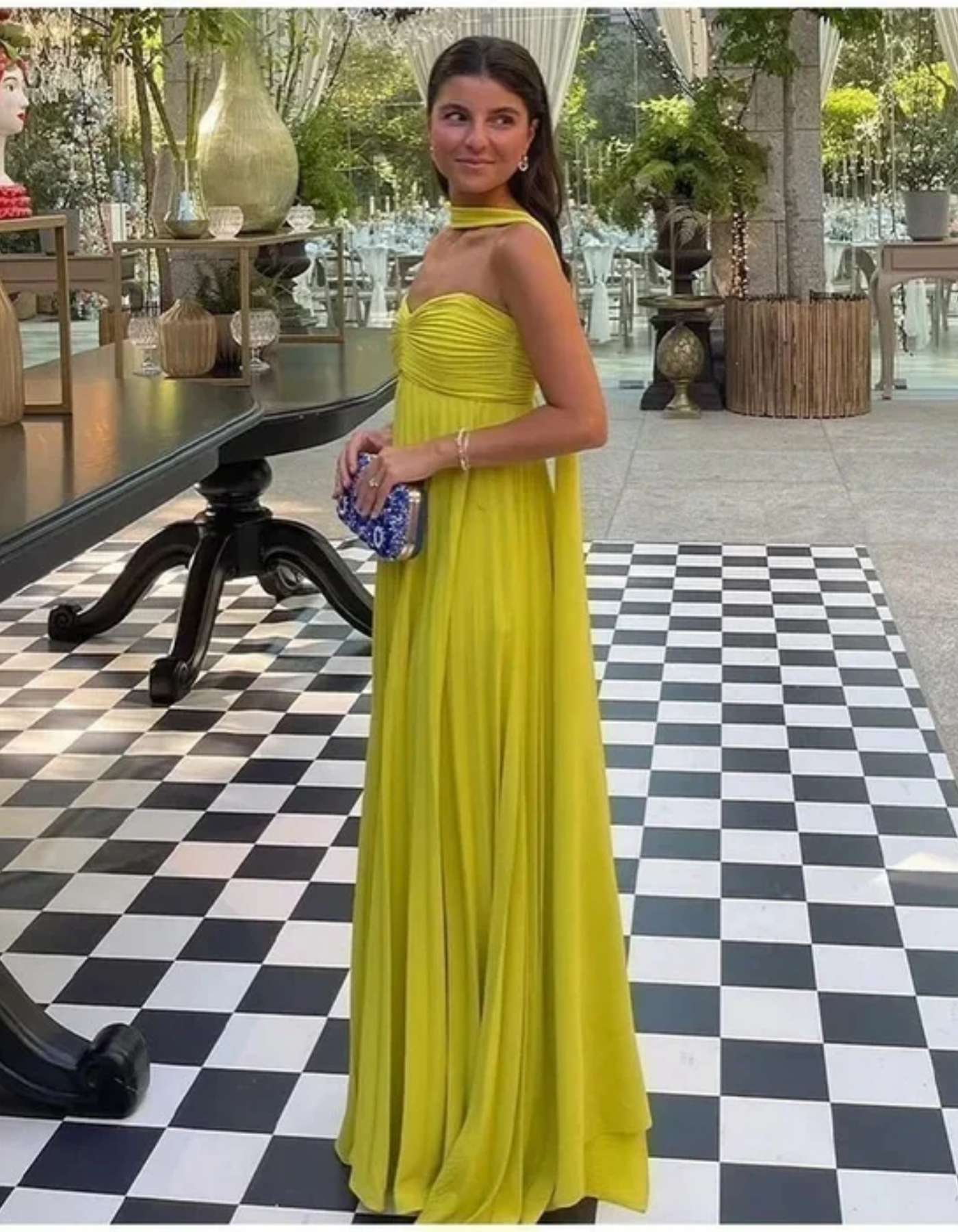Tara – Pleated design – Strapless dress