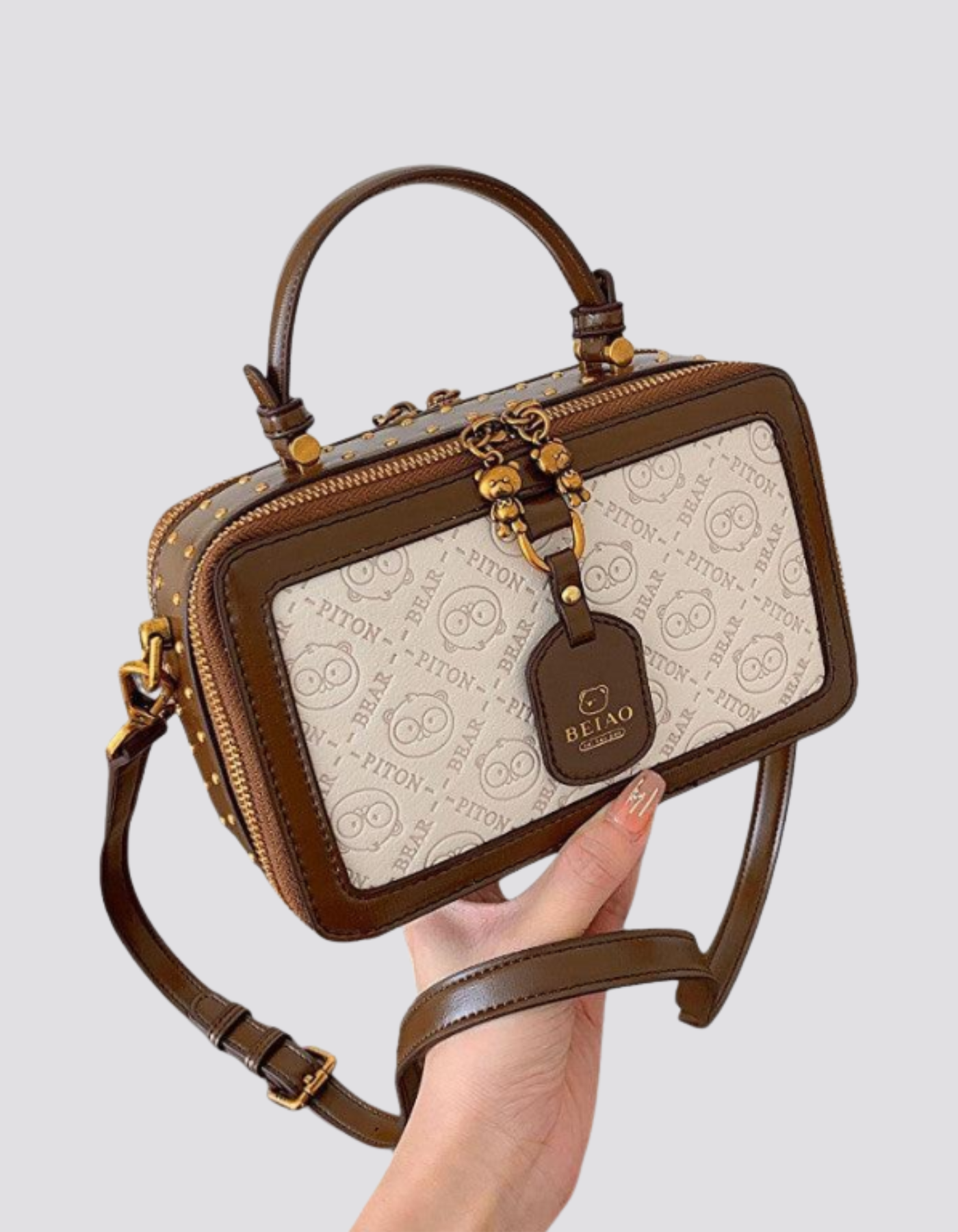 Vianella – Bear charm detail – Crossbody handbag