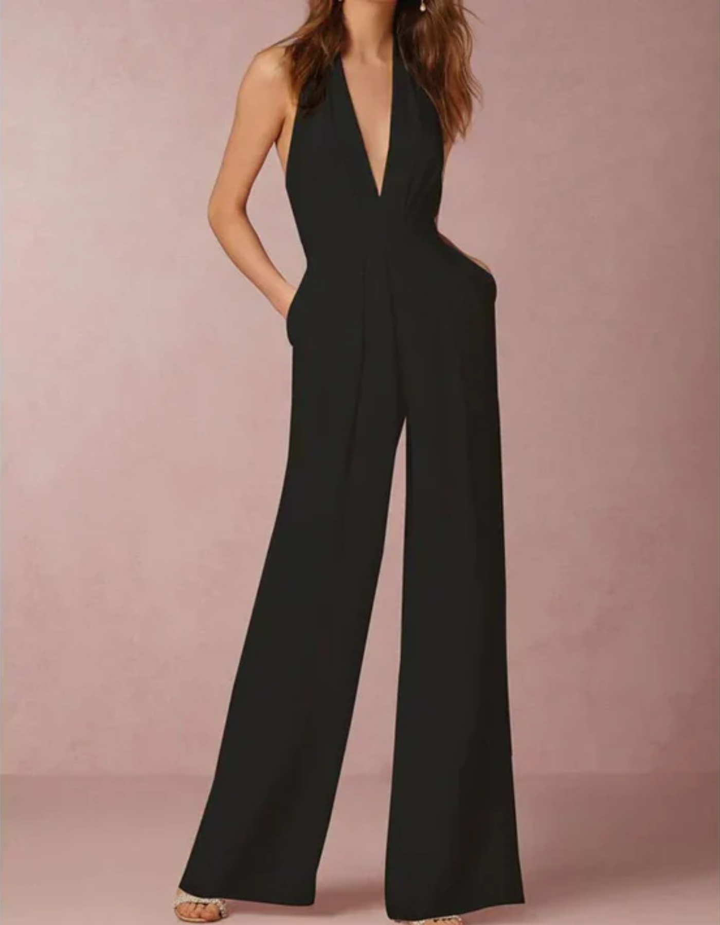 Carina – Deep V-neck – Jumpsuit