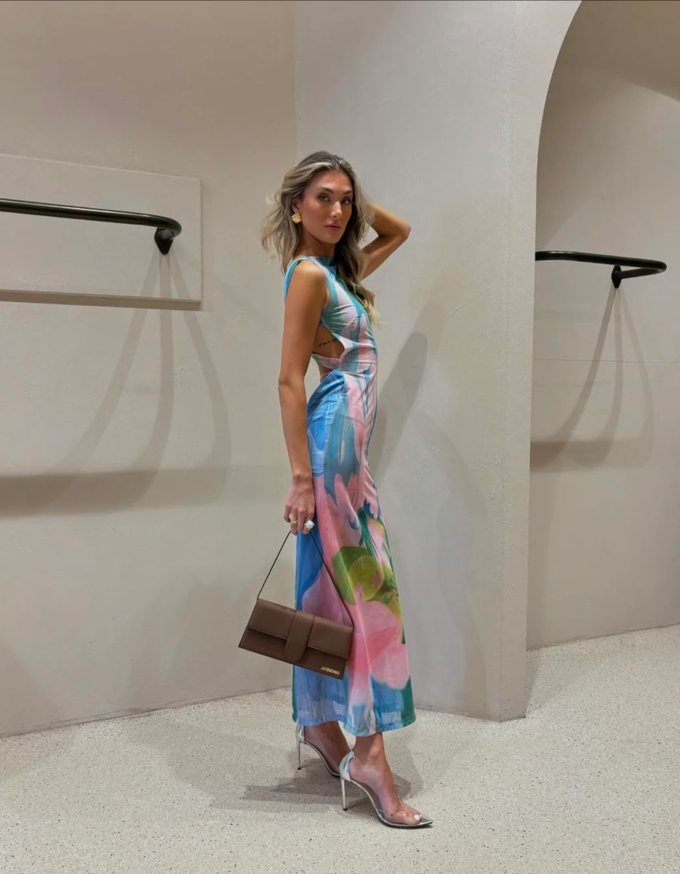 Sienna – Bold colour-block design – Maxi dress