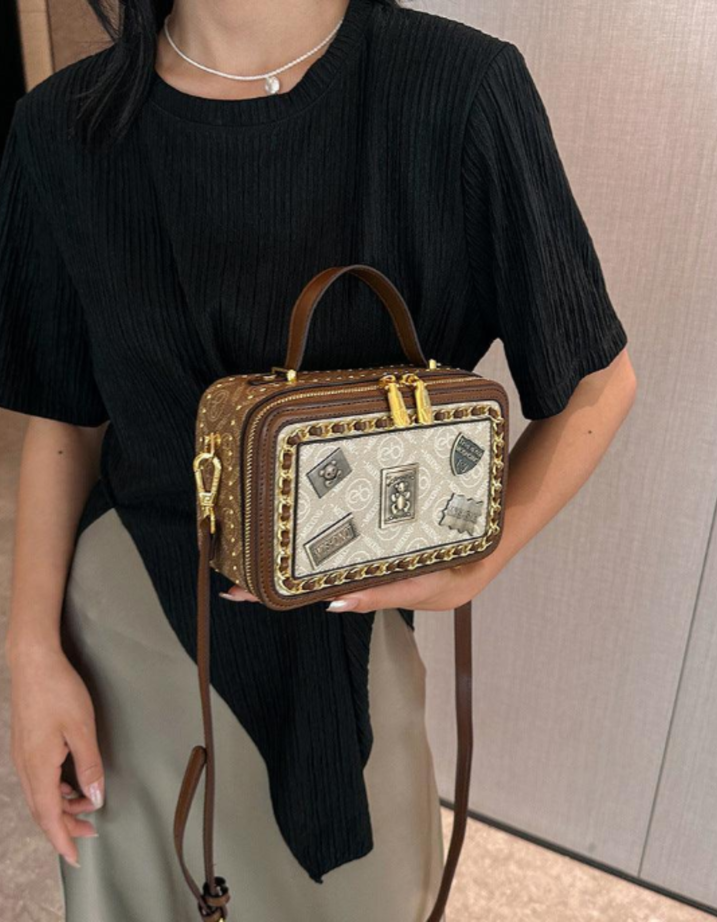 Celestia – Vintage patchwork charm – Crossbody handbag