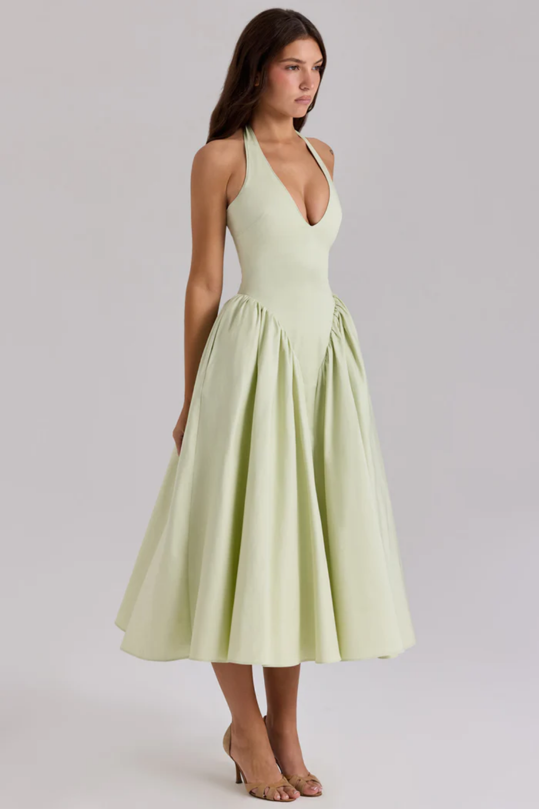 Alexanne – Halter neck design – Midi dress