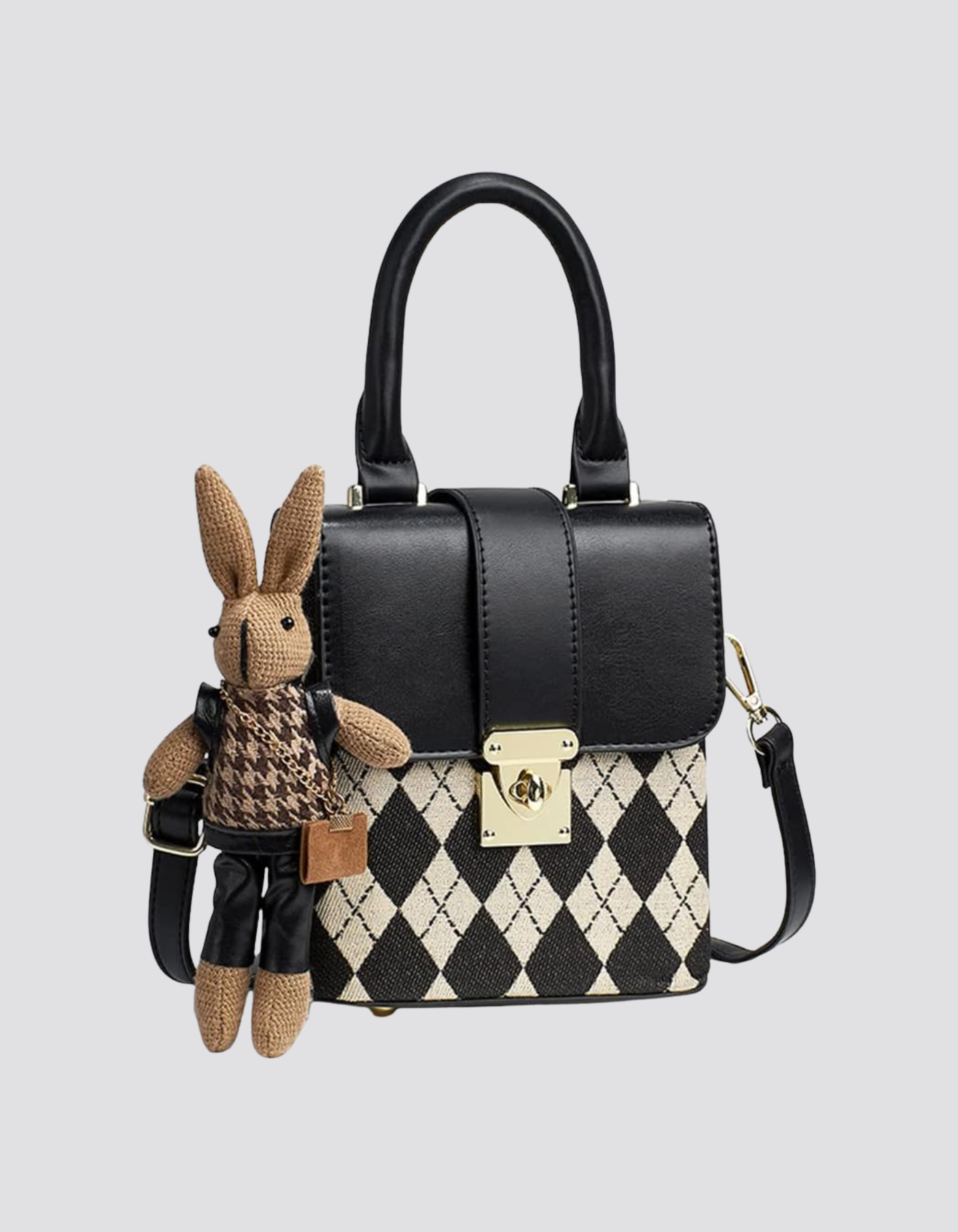 Ardenelle – Argyle flap charm – Crossbody handbag